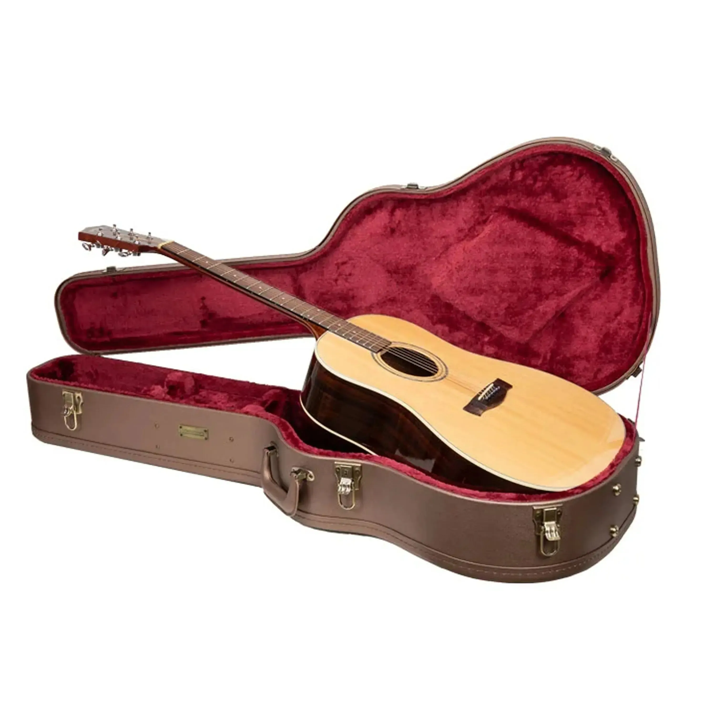 Crossrock CRW520D Designer Series Jumbo Dreadnought Guitar Case - Chocolate-Brown - Image 3