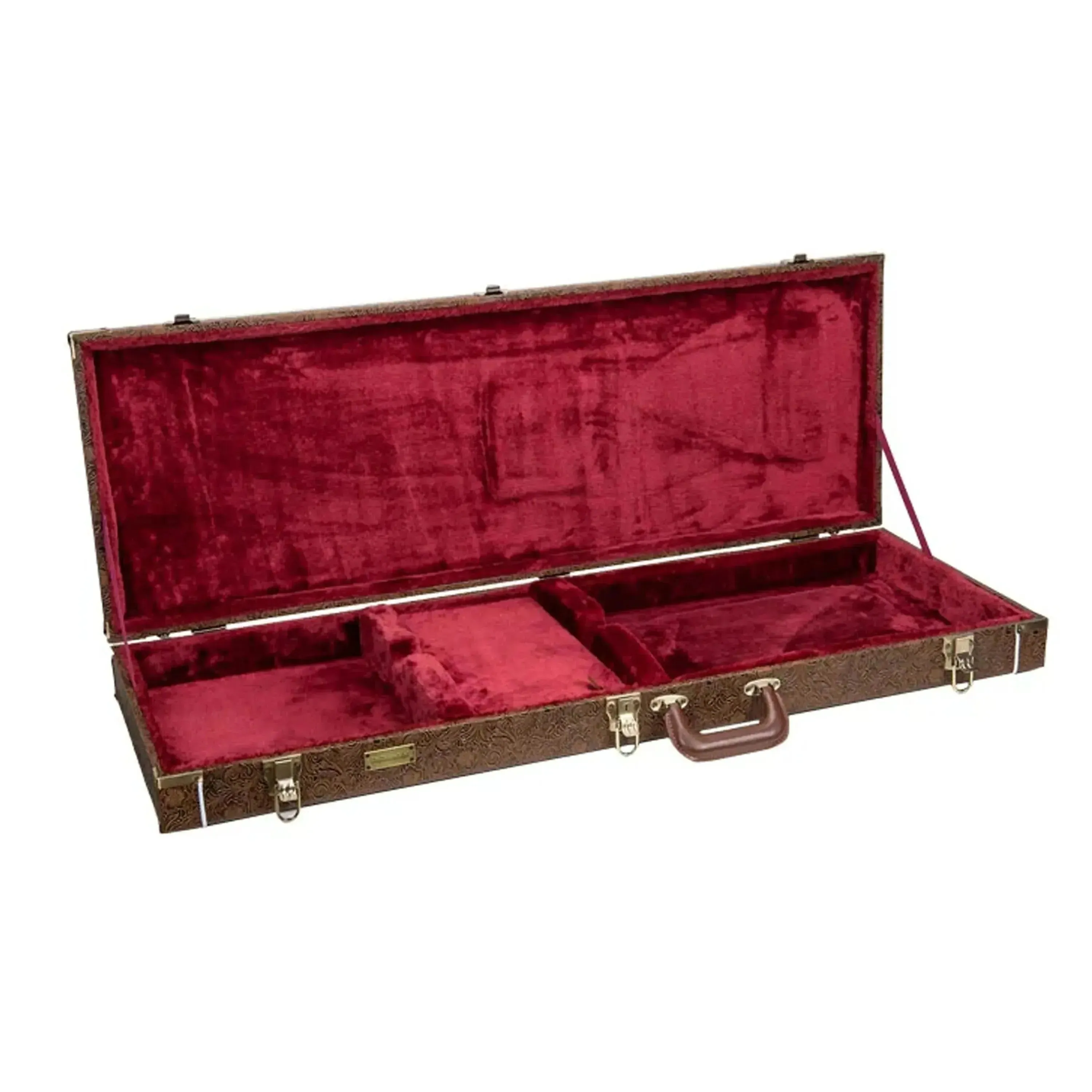 Crossrock CRW530B Fender Precision/Jazz Style Electric Bass Case - Blossom Brown - Image 2