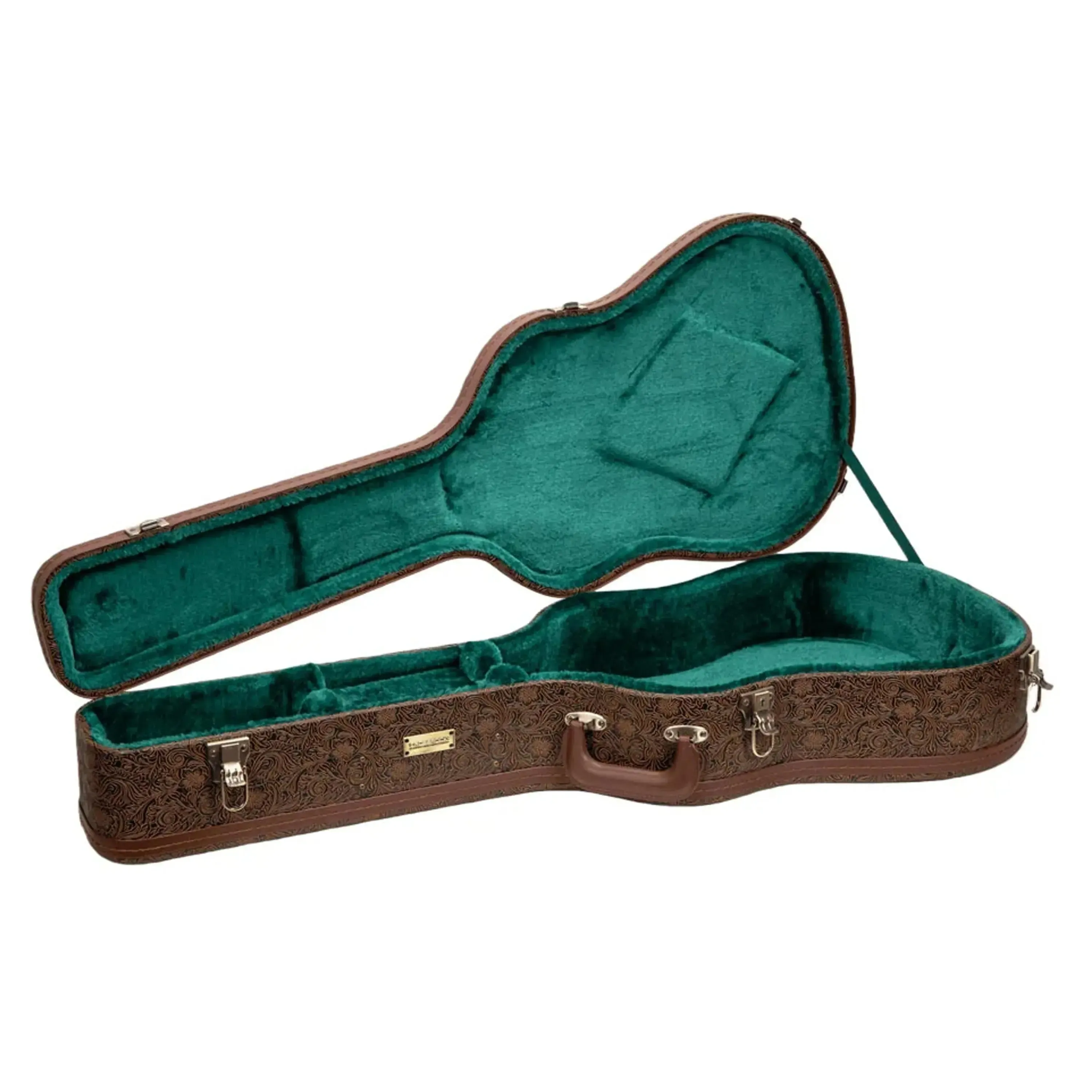 Crossrock CRW530D28 Wood Vintage Flora Dreadnought Guitar Case - Image 3