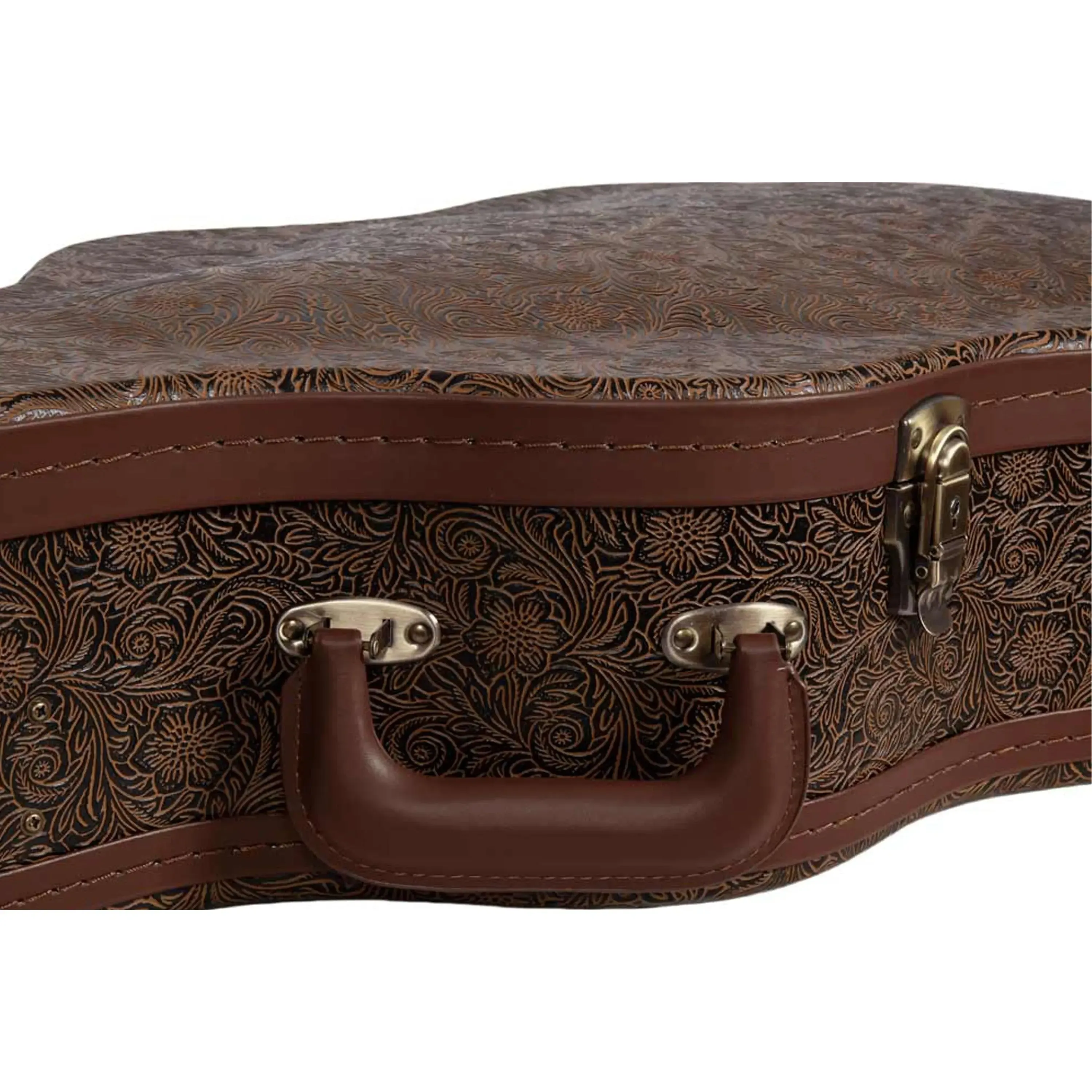 Crossrock CRW530D28 Wood Vintage Flora Dreadnought Guitar Case - Image 5