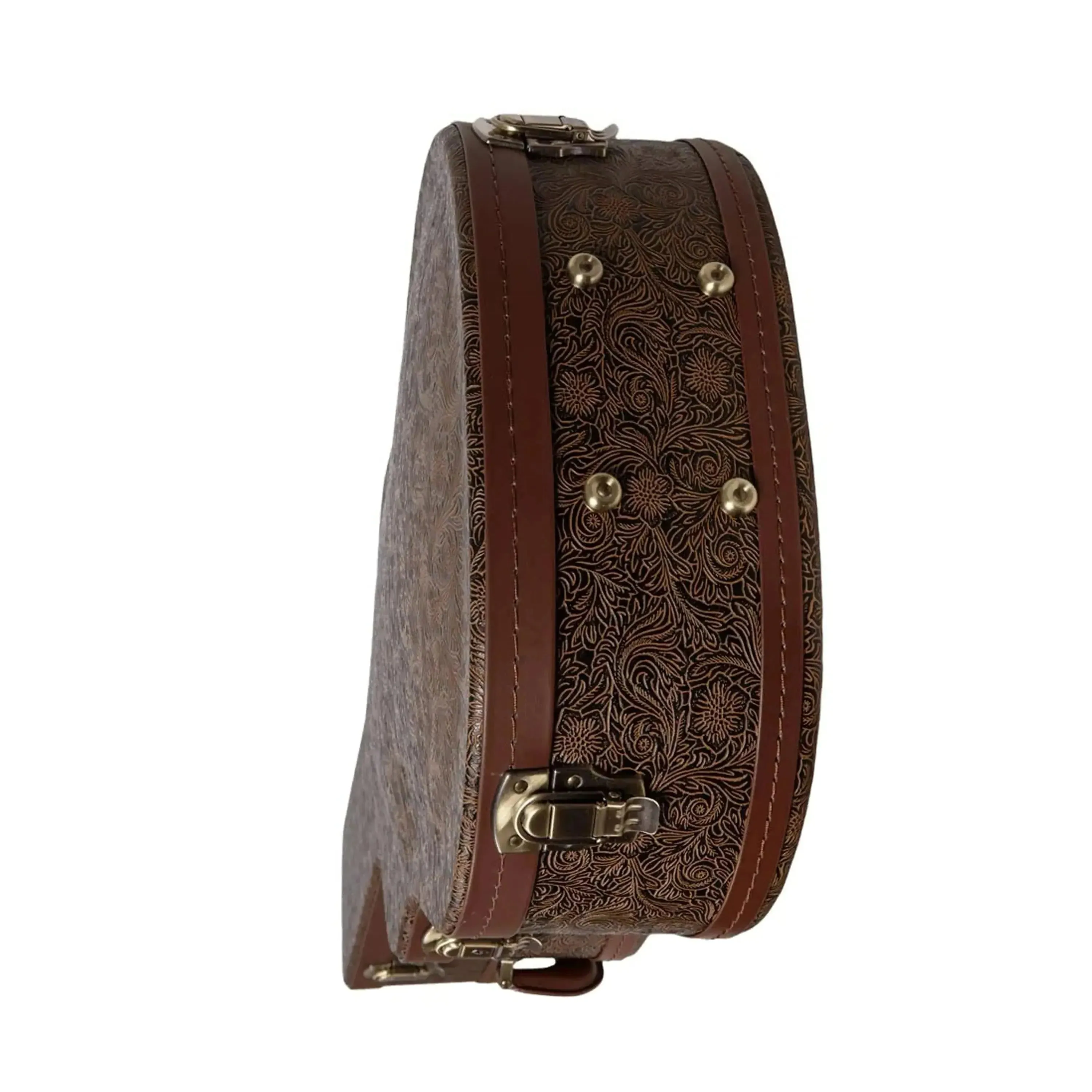 Crossrock CRW530D28 Wood Vintage Flora Dreadnought Guitar Case - Image 6