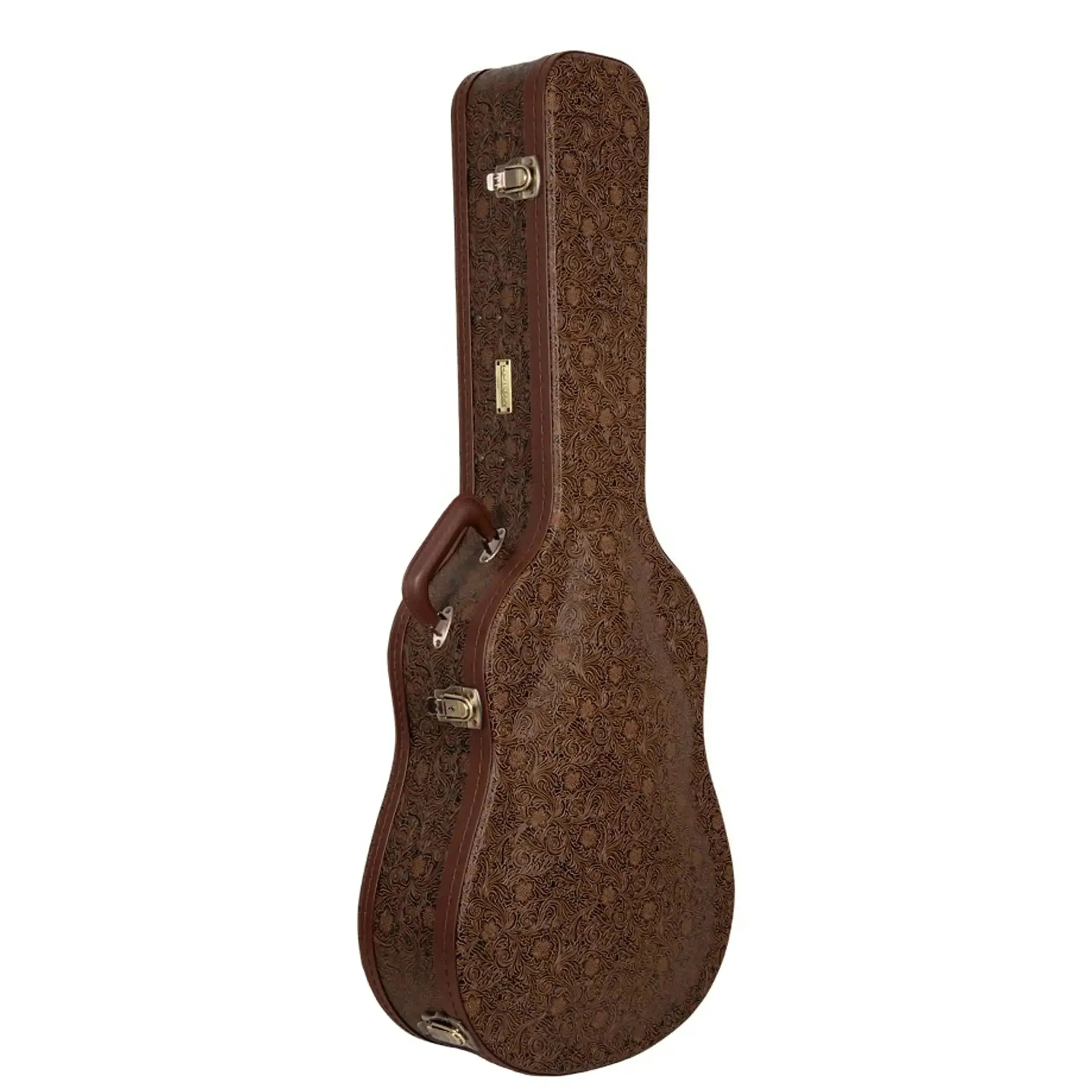Crossrock CRW530D28 Wood Vintage Flora Dreadnought Guitar Case - Image 7