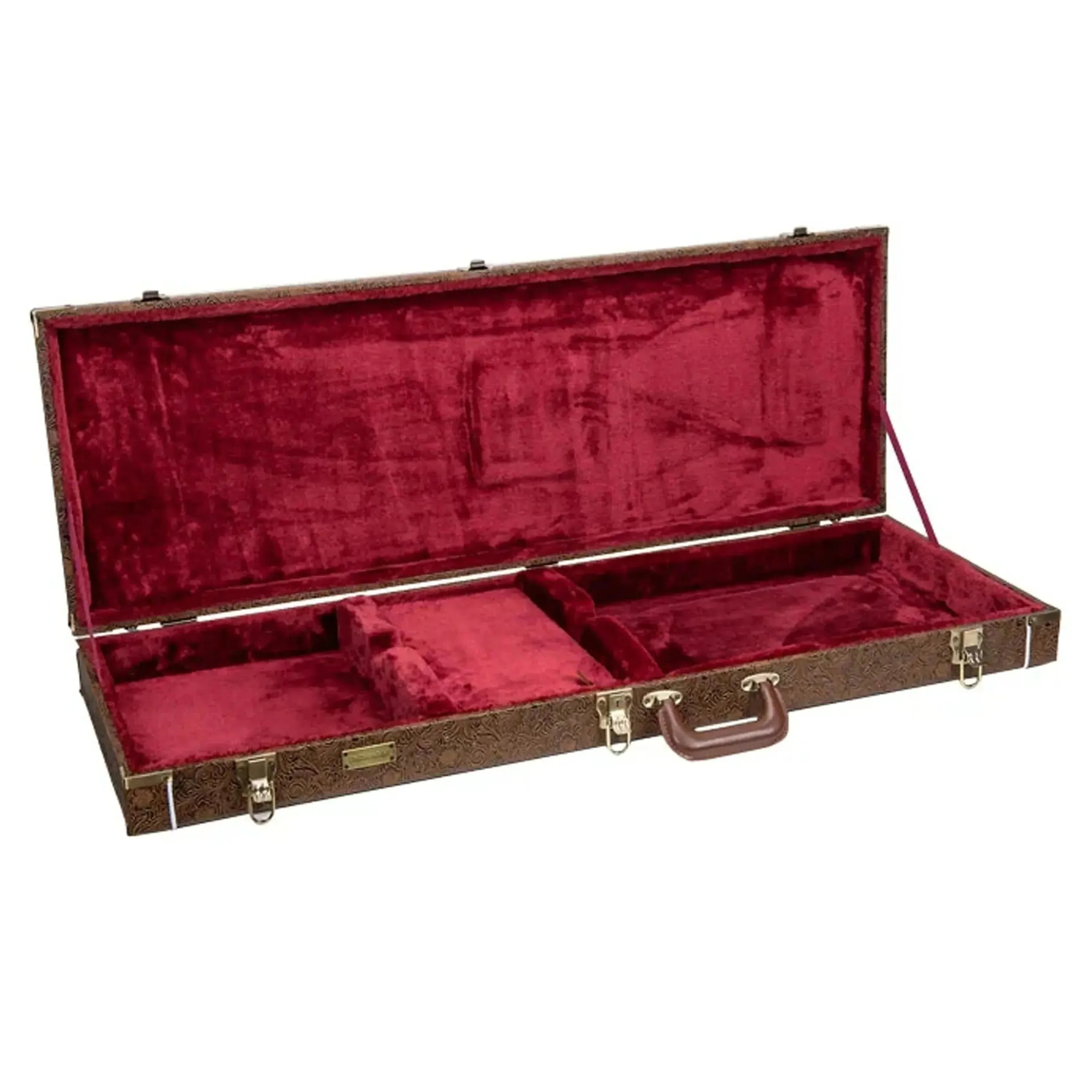 Crossrock CRW530JM Jazzmaster/Jaguar Style Electric Guitar Case - Blossom Brown - Image 2