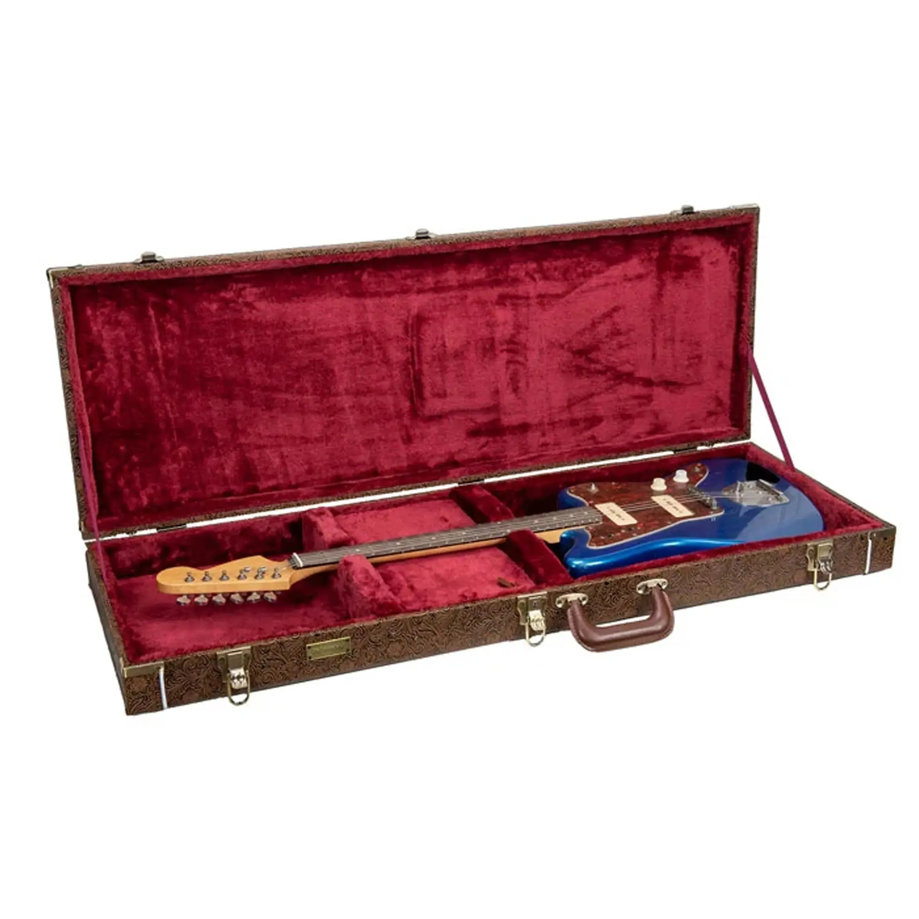 Crossrock CRW530JM Jazzmaster/Jaguar Style Electric Guitar Case - Blossom Brown - Image 3