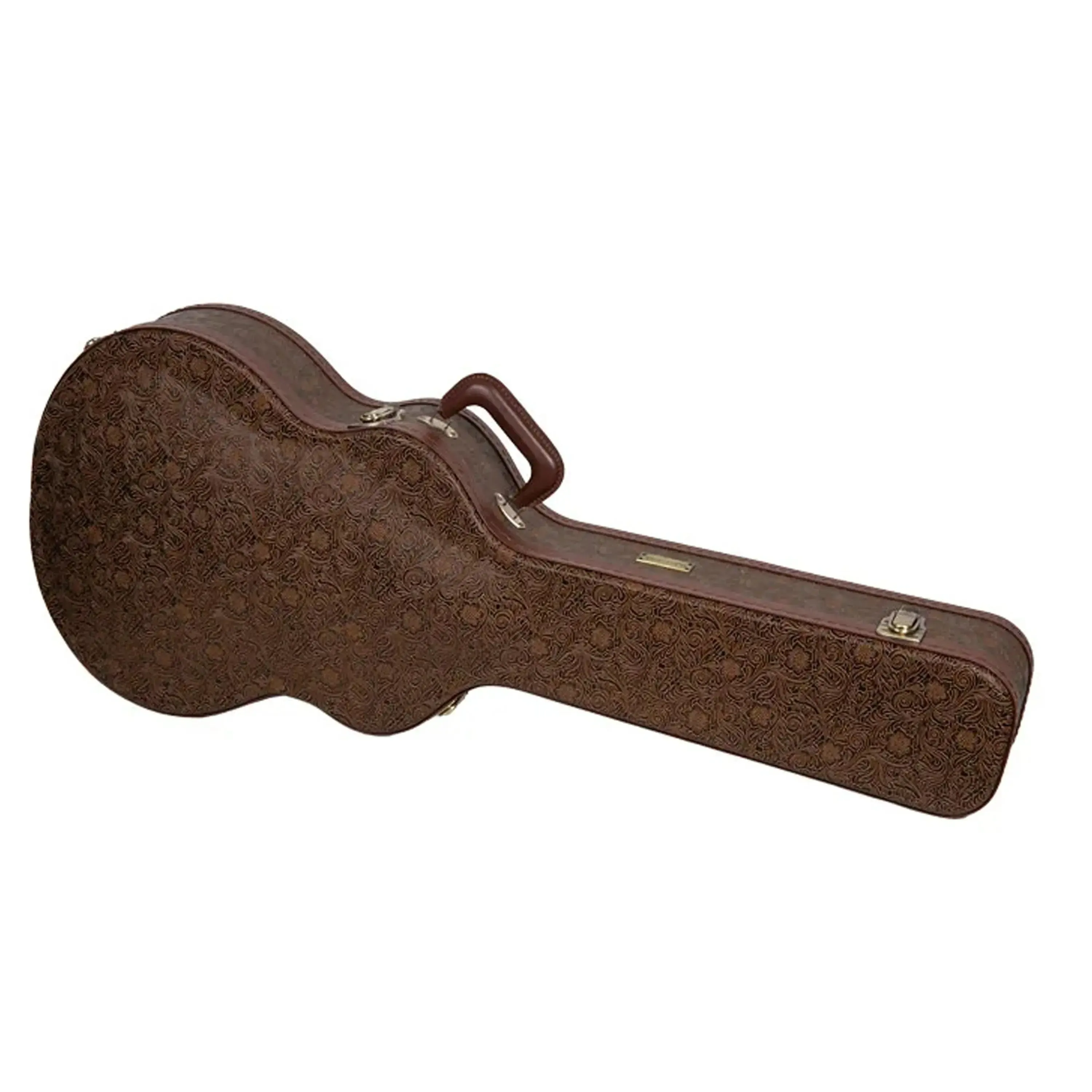 Crossrock CRW530OM 000 Style Guitar Case - Blossom Brown