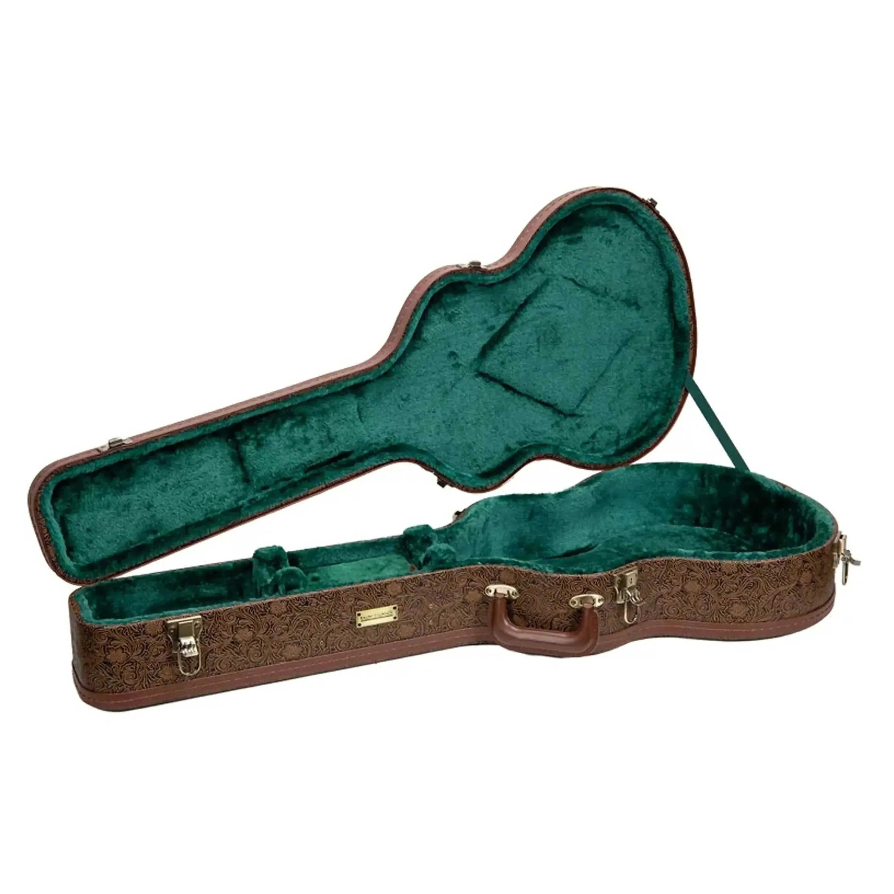 Crossrock CRW530OM 000 Style Guitar Case - Blossom Brown - Image 2