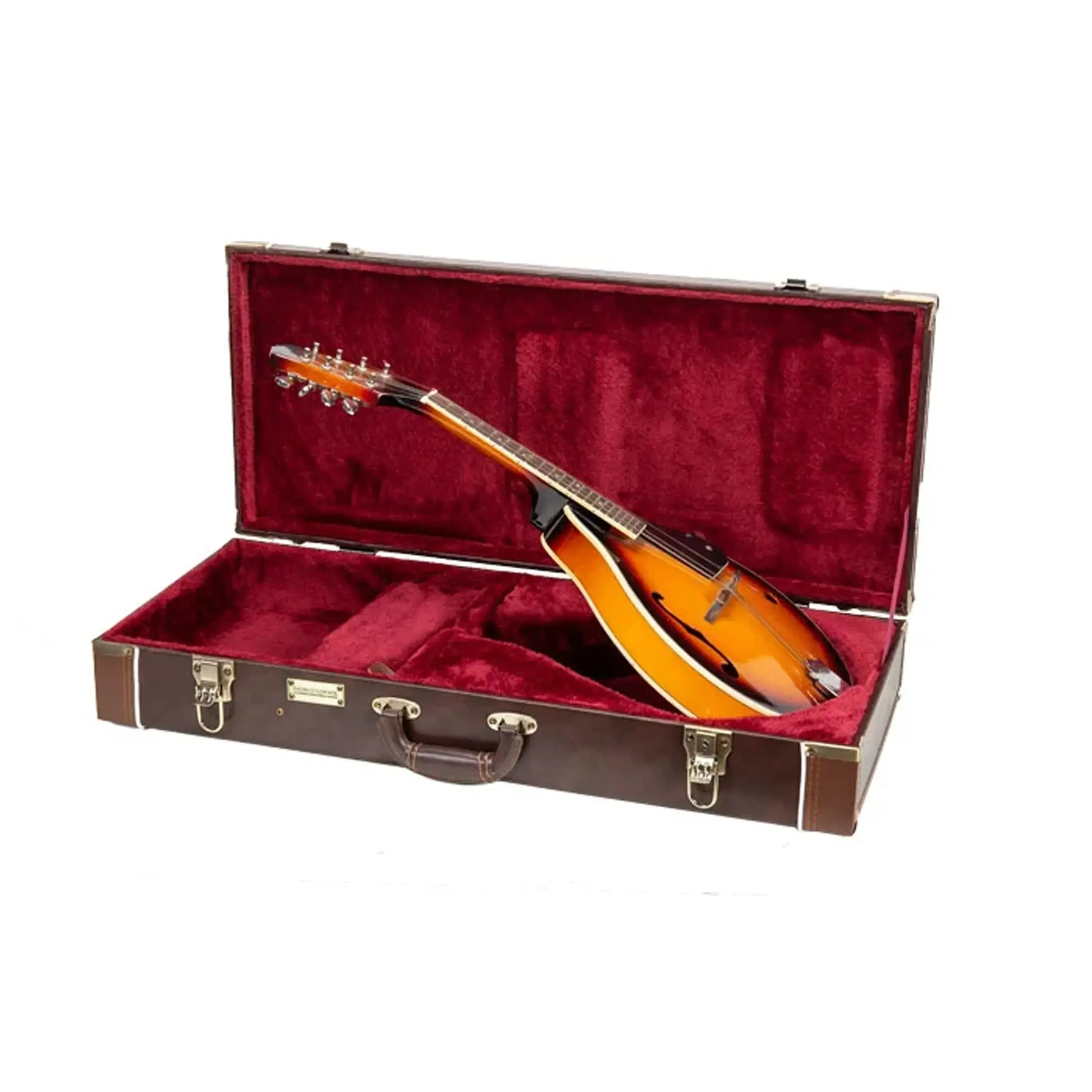 Crossrock CRW620MA-R A-Body Rectangular Mandolin Case - Brown - Image 3