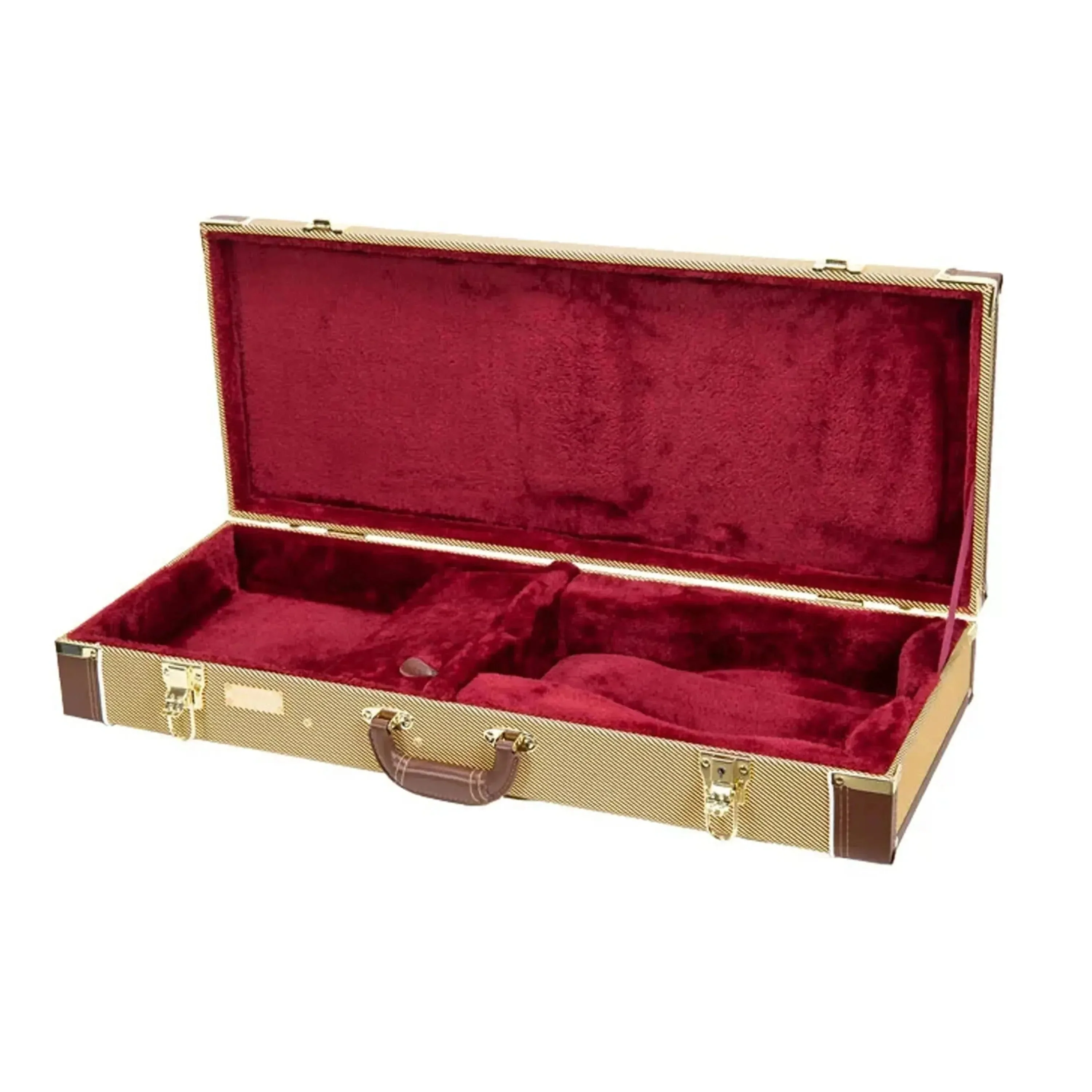 Crossrock CRW620MF-R F-Body Rectangular Mandolin Case - Tweed - Image 2