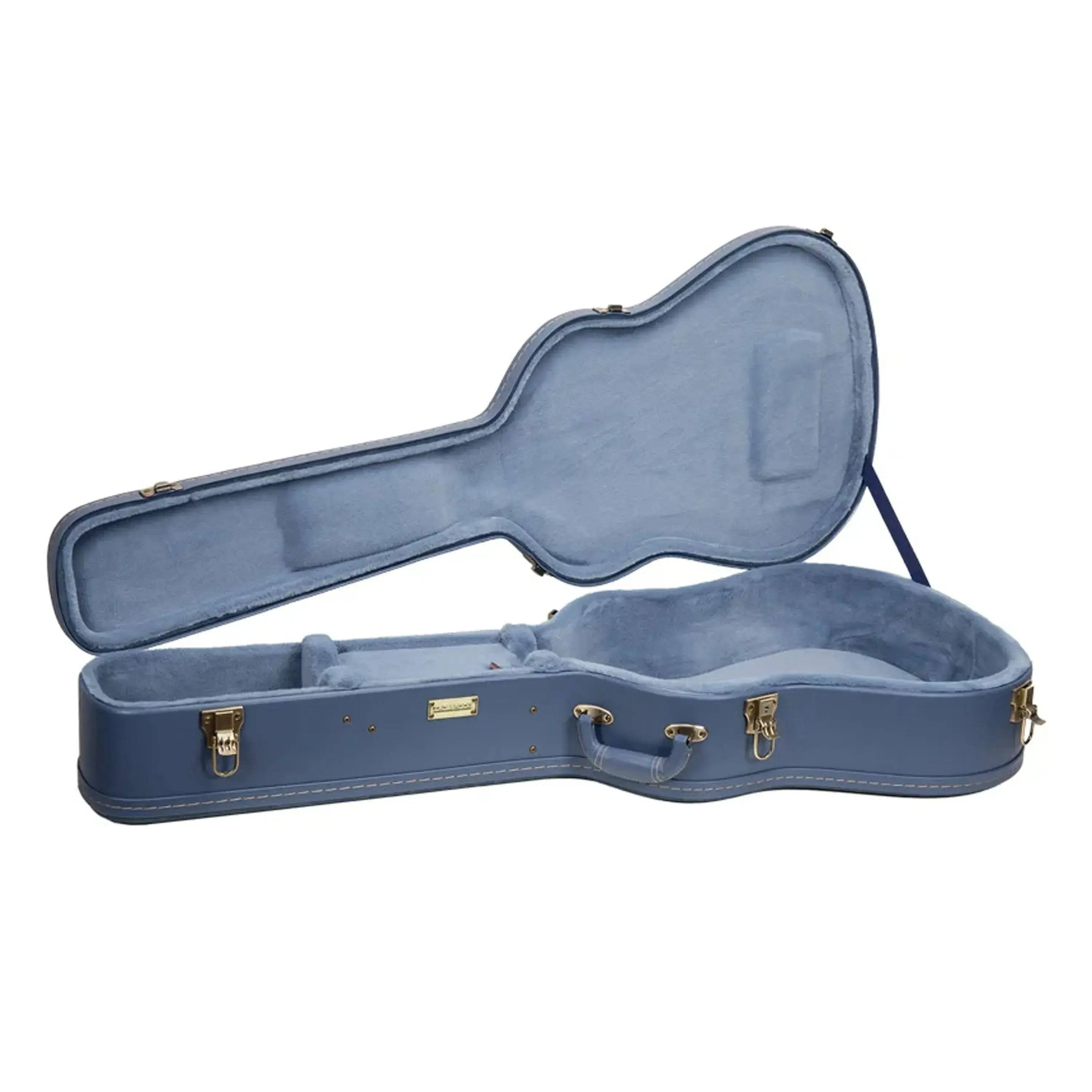 Crossrock CRW630D Wood Relief Series Jumbo Dreadnought Guitar Case - Smoke-Blue - Image 3