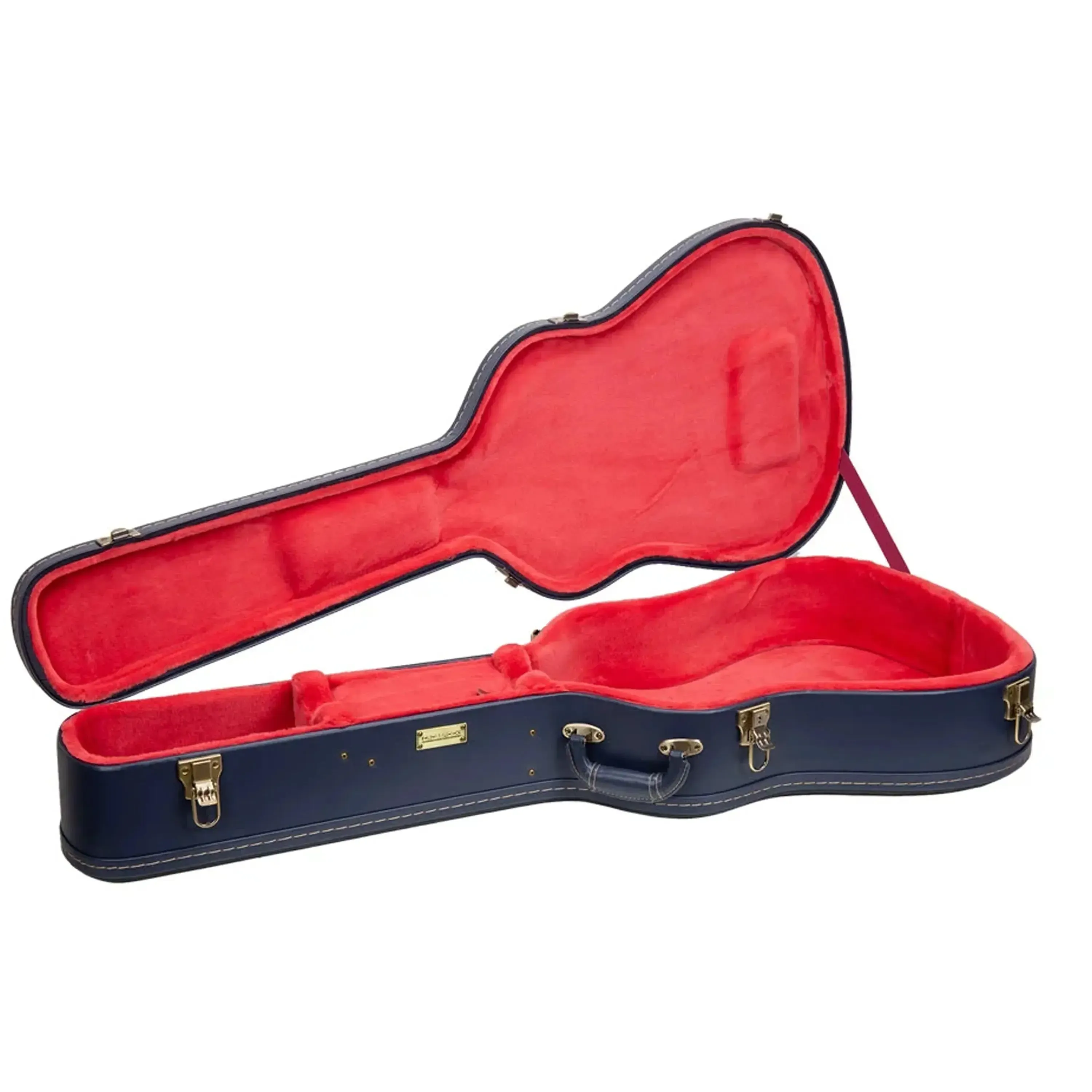 Crossrock CRW630D Wood Relief Series Jumbo Dreadnought Guitar Case - Ocean-Blue - Image 3