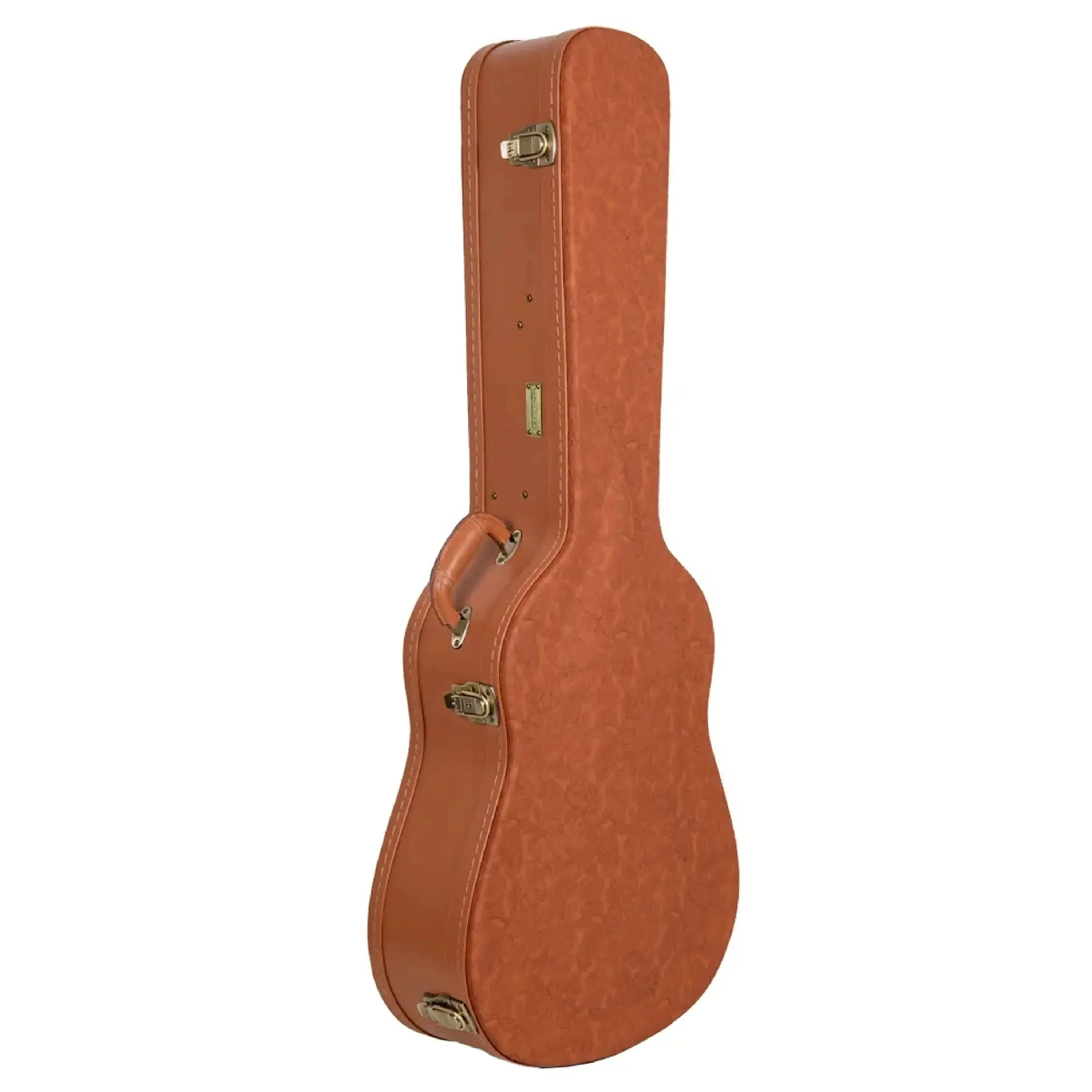 Crossrock CRW630D Wood Relief Series Jumbo Dreadnought Guitar Case - Red-Wood