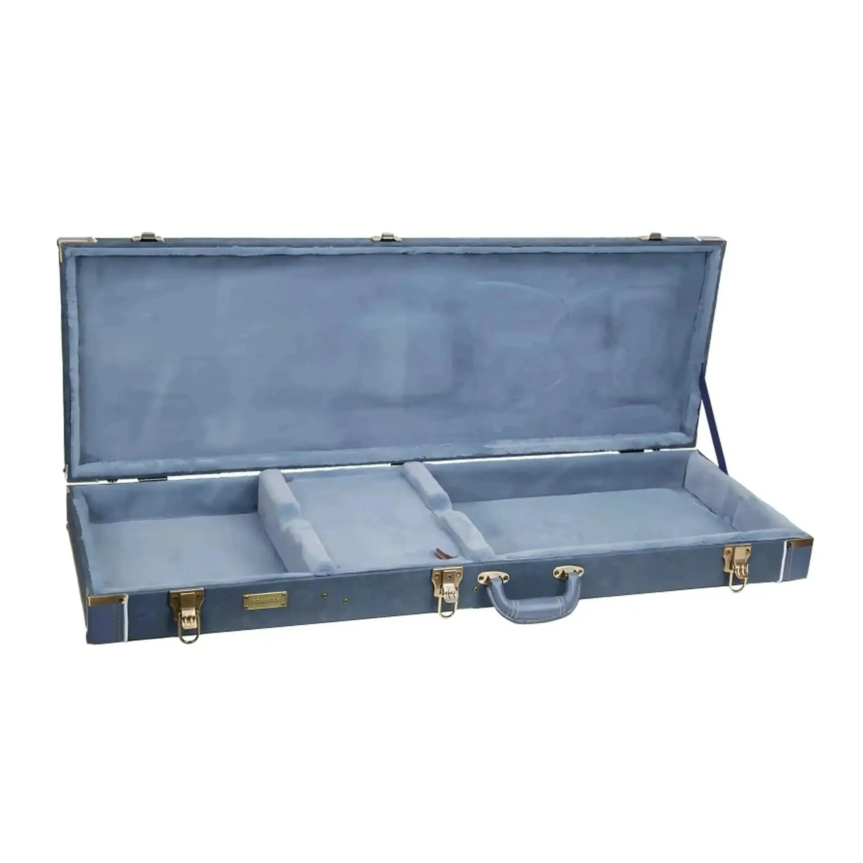 Crossrock CRW630E Wooden Electric Guitar Case - Smoke-Blue - Image 2