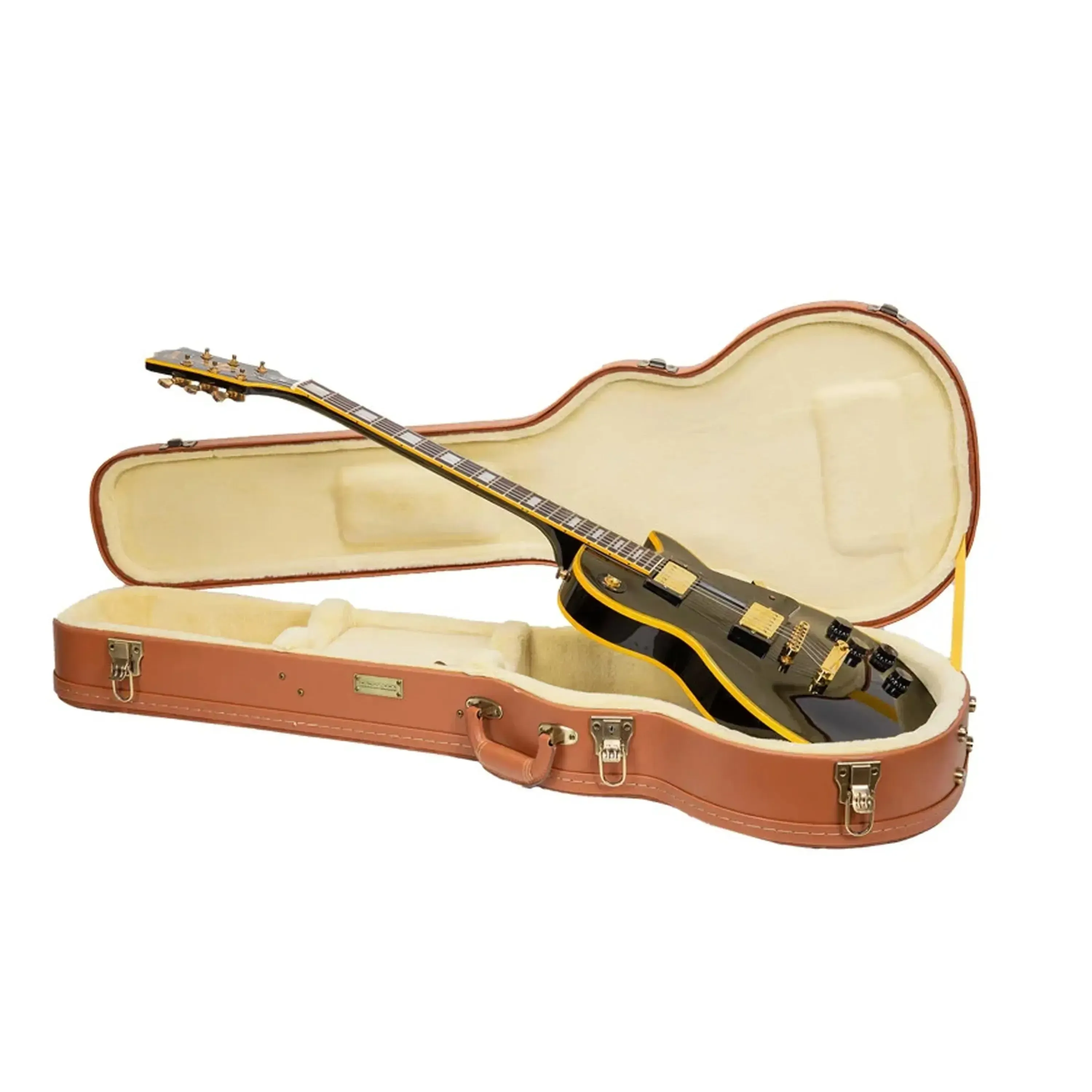 Crossrock CRW630L Les Paul Electric Guitar Case - Red-Wood - Image 4
