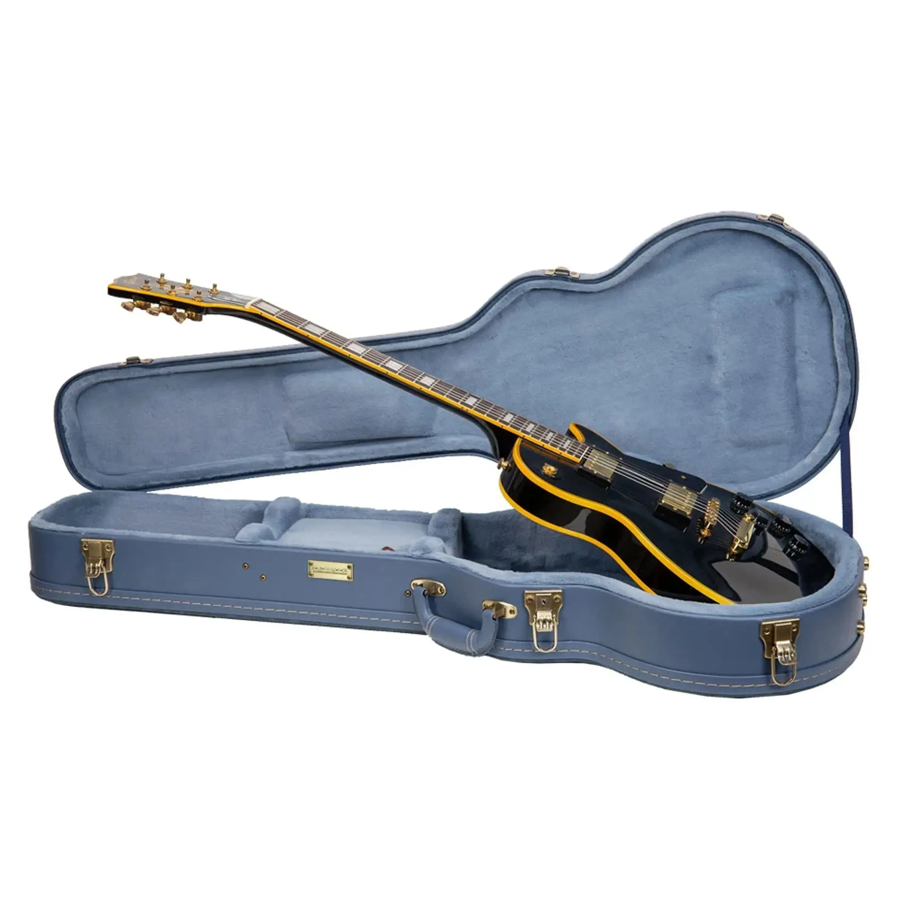 Crossrock CRW630L Les Paul Electric Guitar Case - Smoke-Blue - Image 4