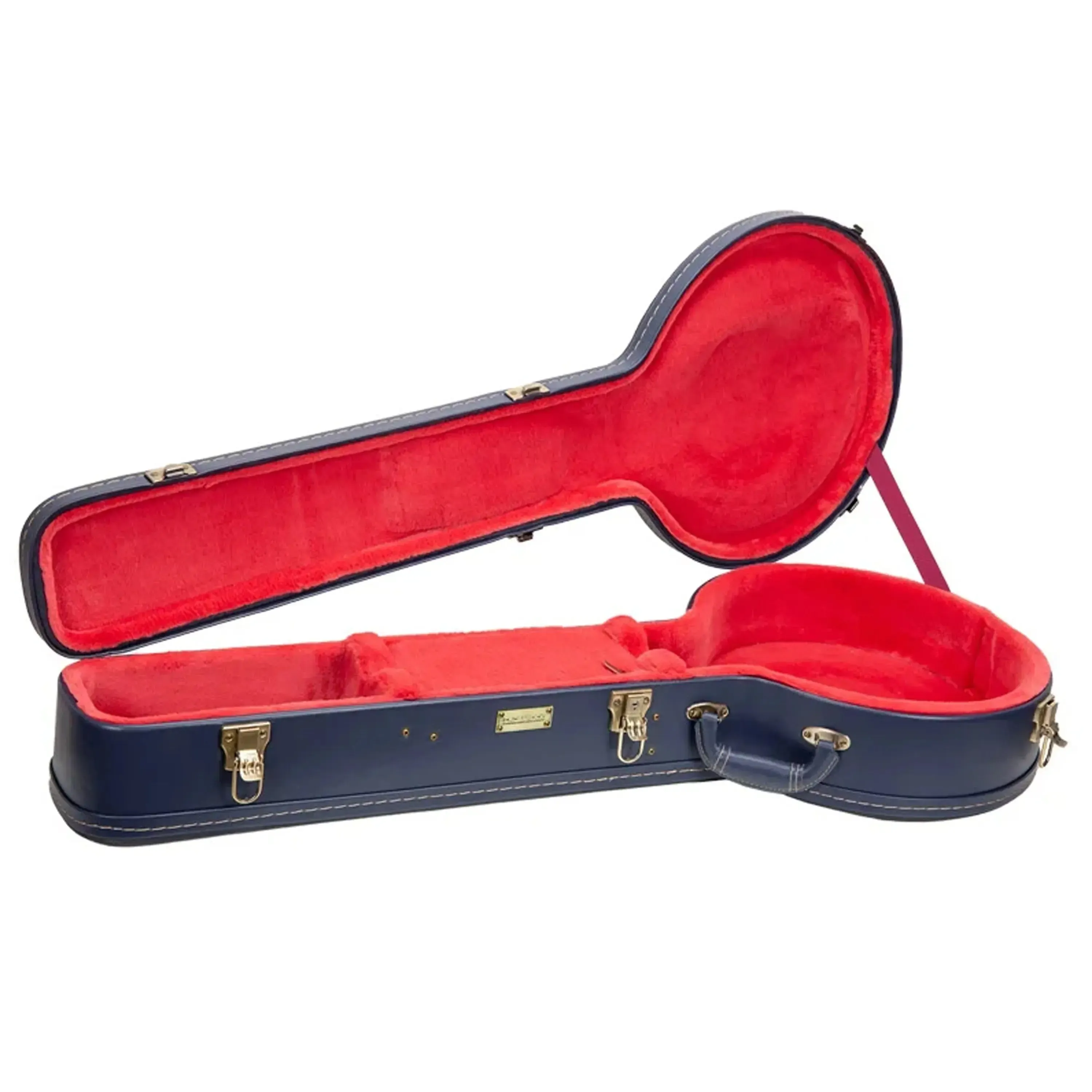 Crossrock CRW630OBJ Printed Leather Wood Banjo Case - Ocean-Blue - Image 3