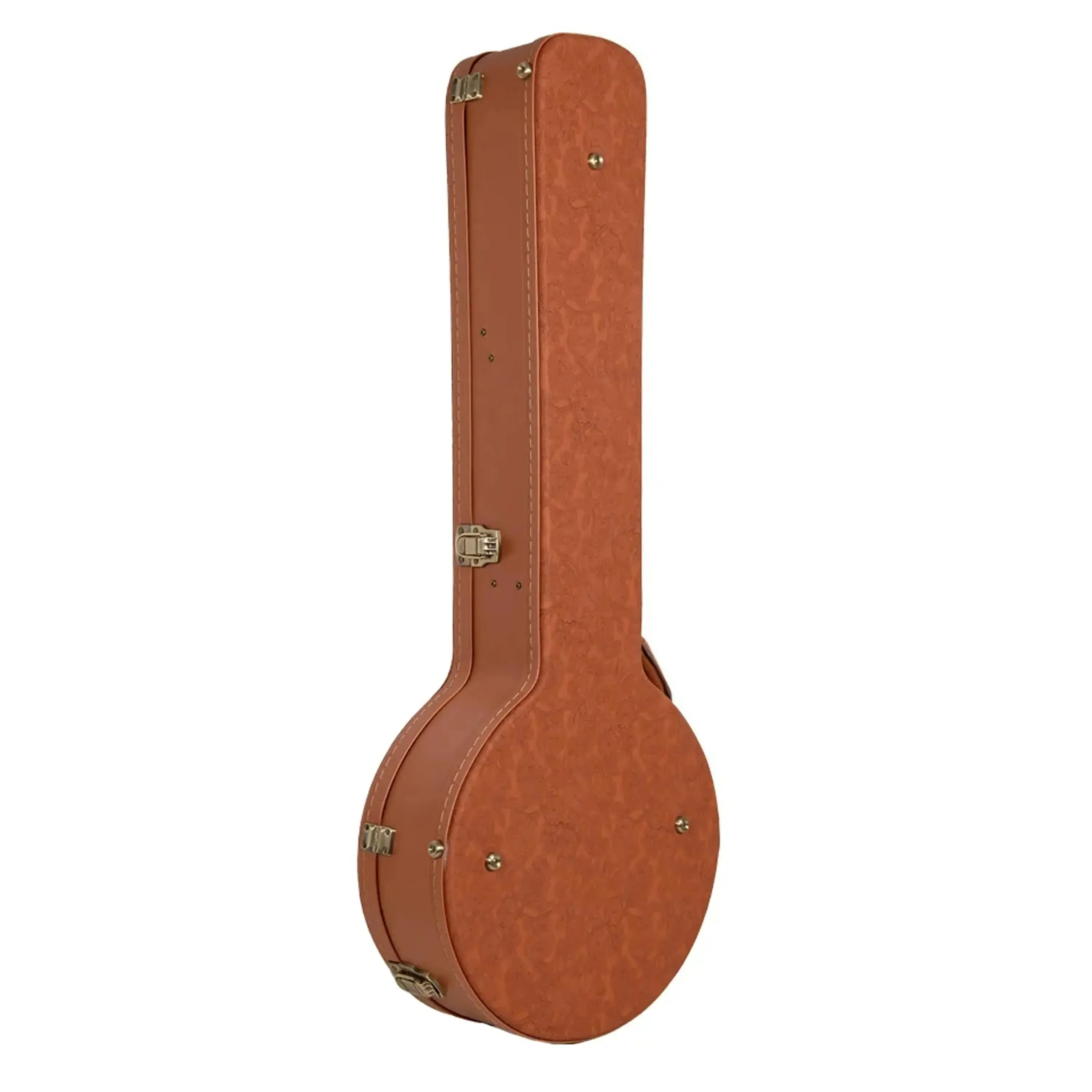 Crossrock CRW630OBJ Printed Leather Wood Banjo Case - Red-Wood - Image 2