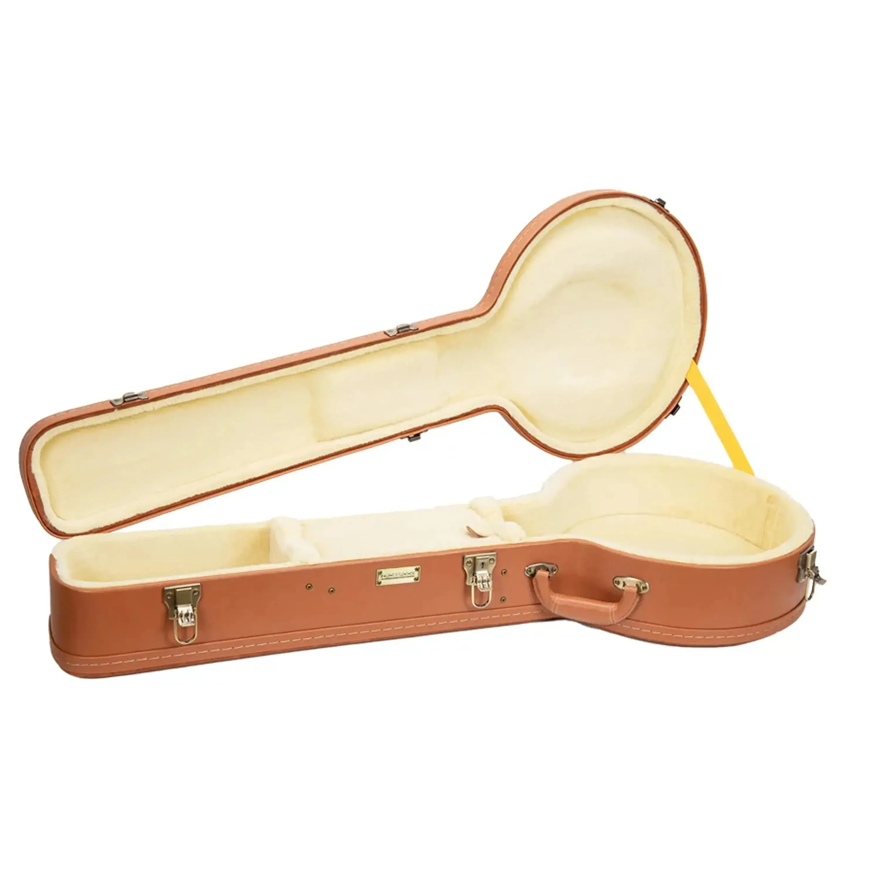 Crossrock CRW630OBJ Printed Leather Wood Banjo Case - Red-Wood - Image 3