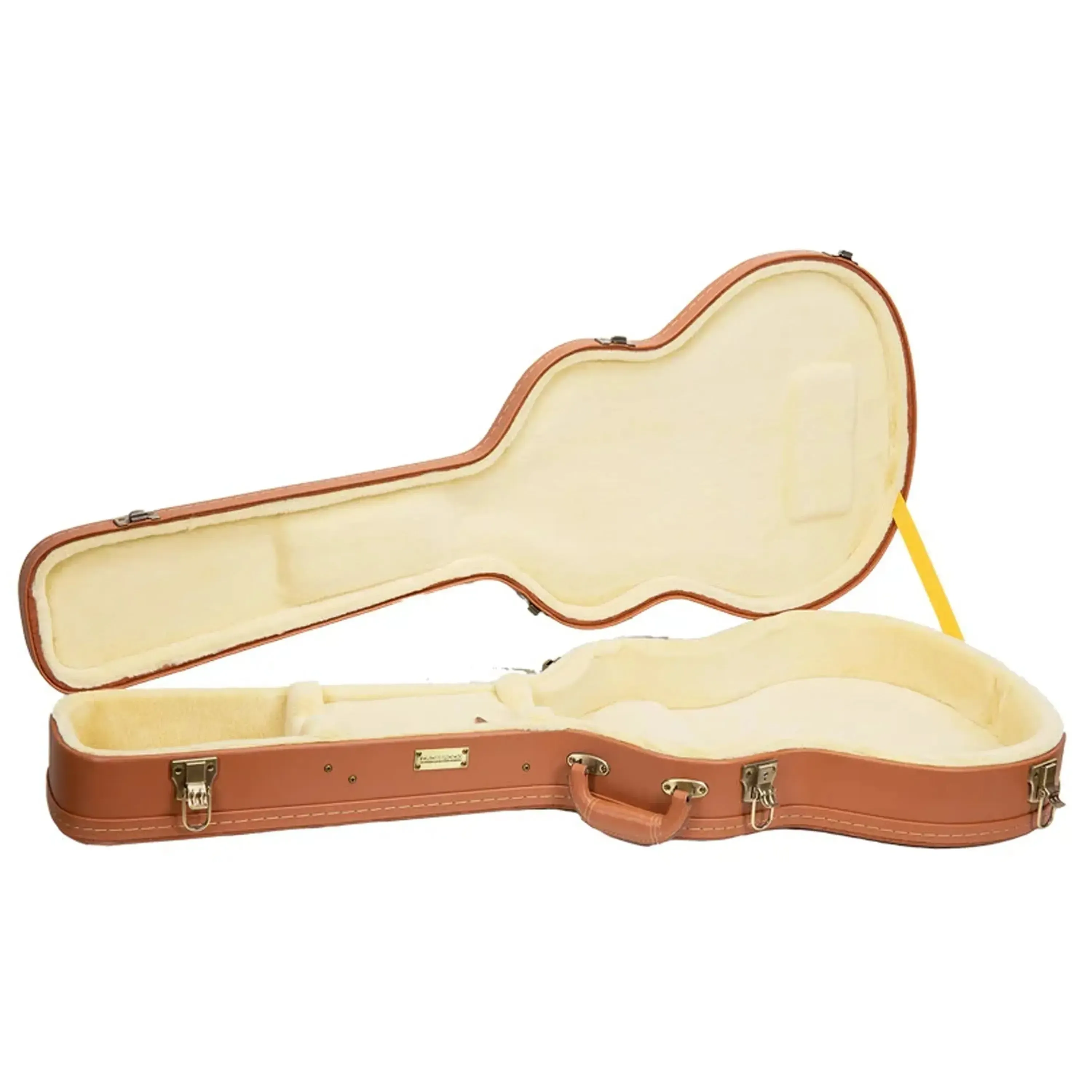 Crossrock CRW630SA Wooden Semi-Hollow Electric Guitar Case - Red-Wood - Image 3