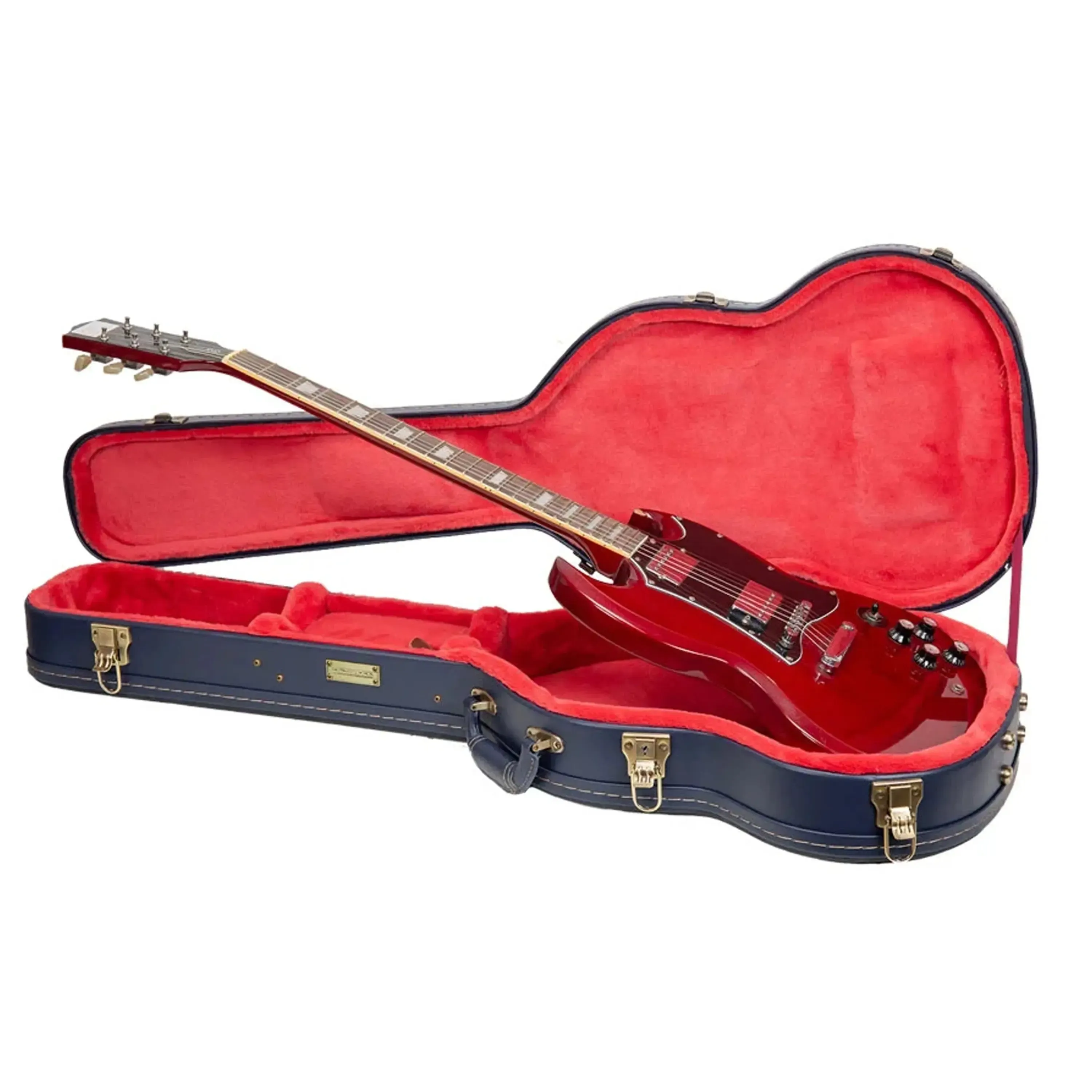 Crossrock CRW630SG SG Electric Guitar Case - Ocean-Blue - Image 4