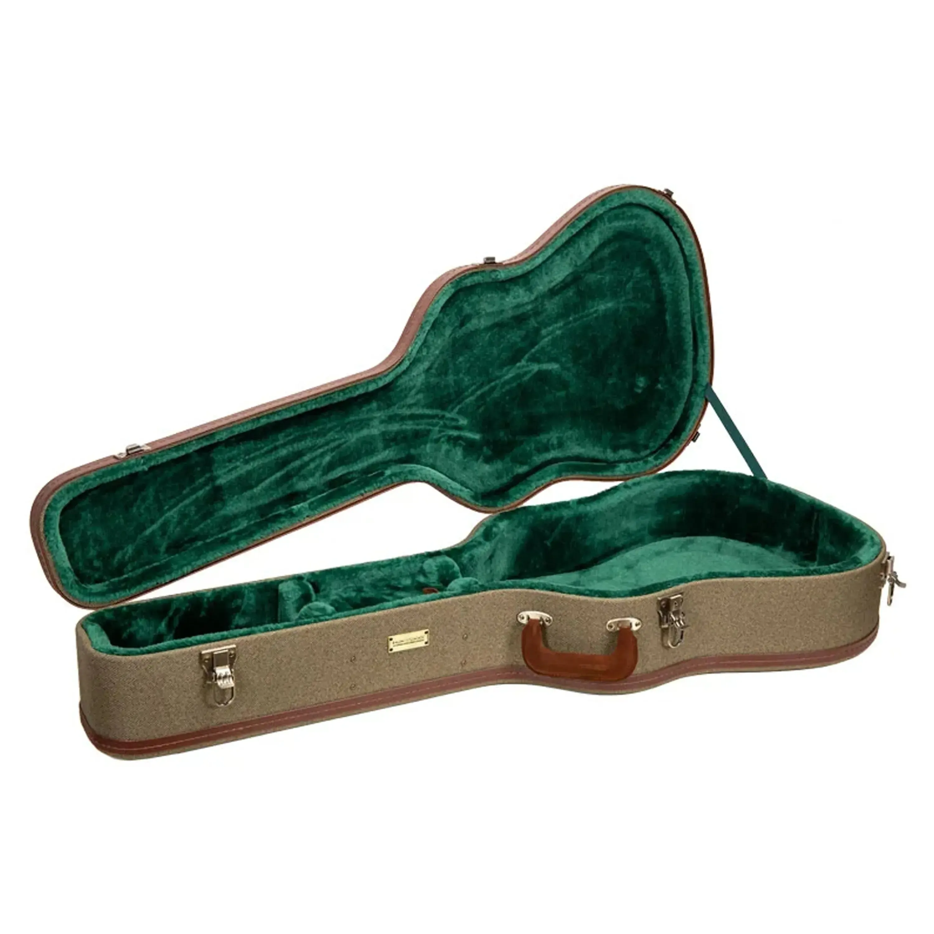 Crossrock CRW720D Wood Master Series Jumbo Dreadnought Guitar Case - Olive-Green - Image 3