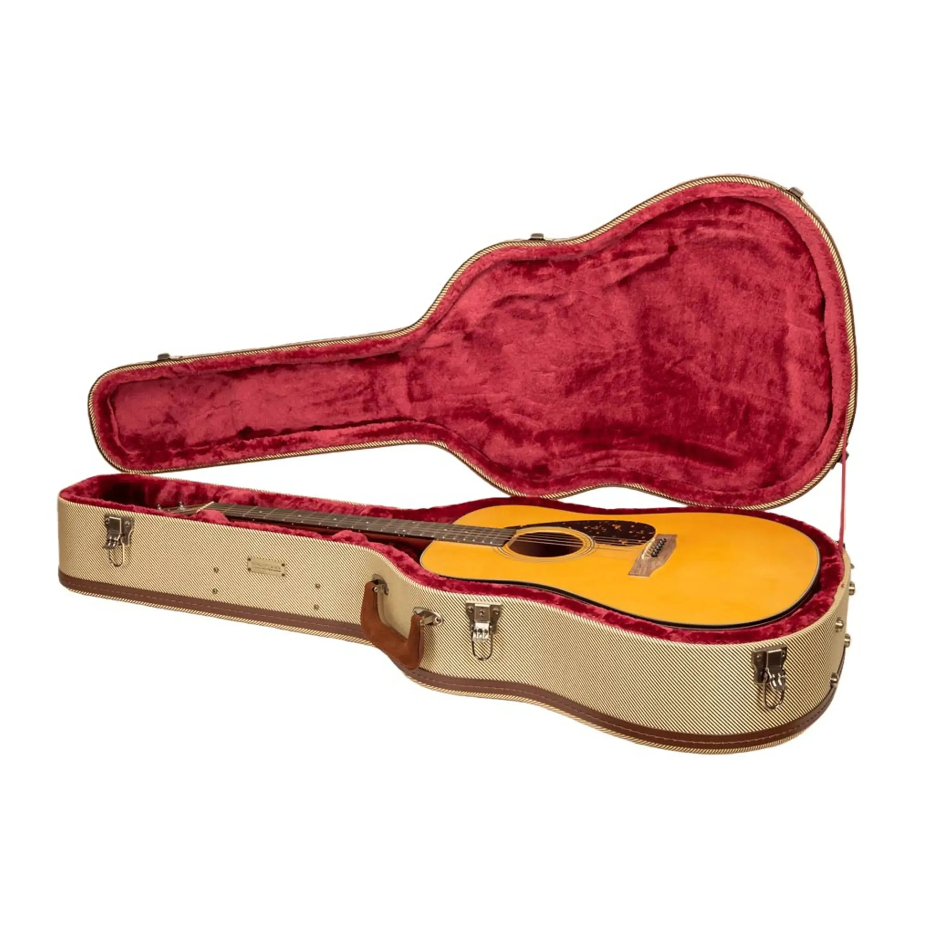 Crossrock CRW720D28 Wood Master Series Dreadnought Guitar Case - Fabric-Tweed - Image 4