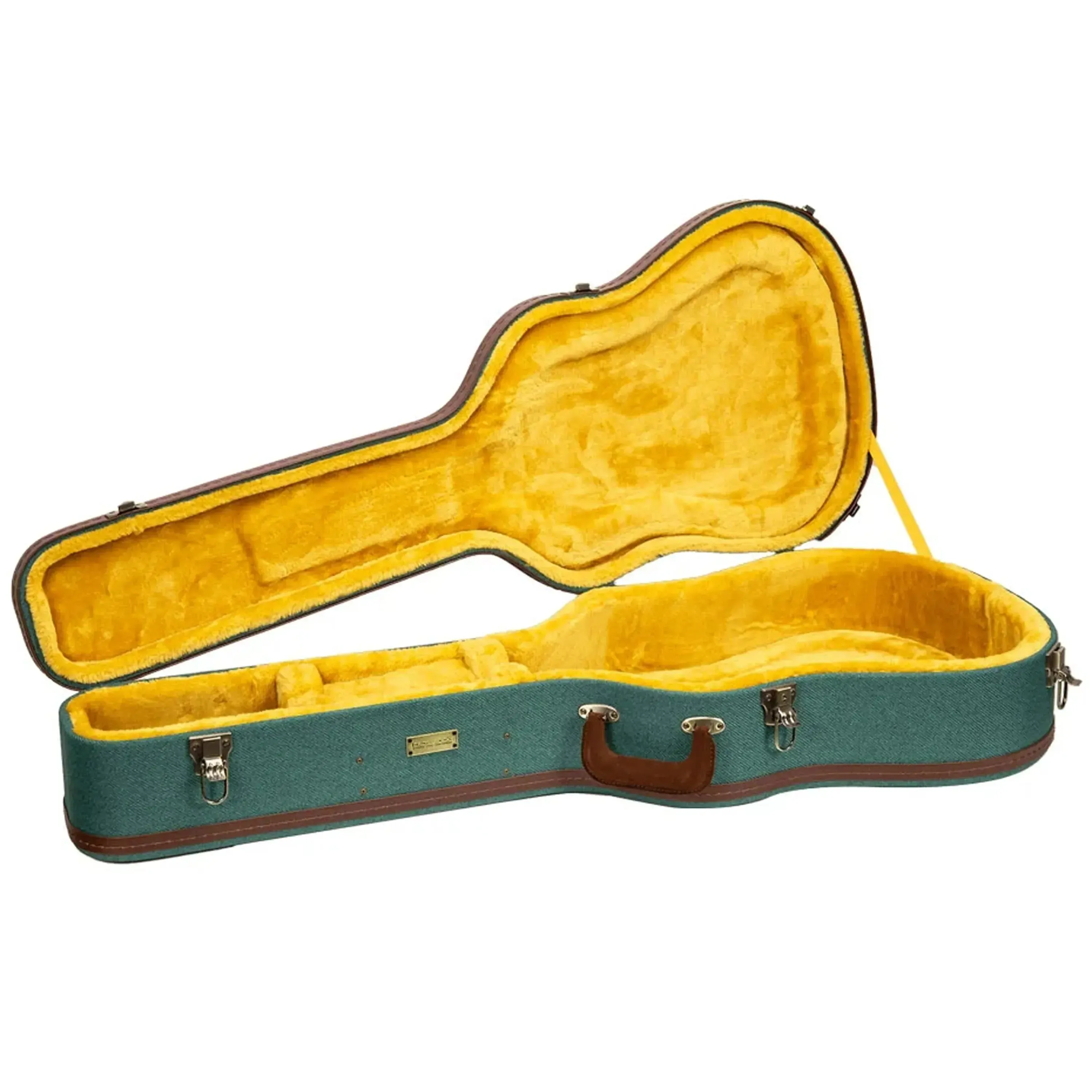 Crossrock CRW720D28 Wood Master Series Dreadnought Guitar Case - Malachite-Blue - Image 3
