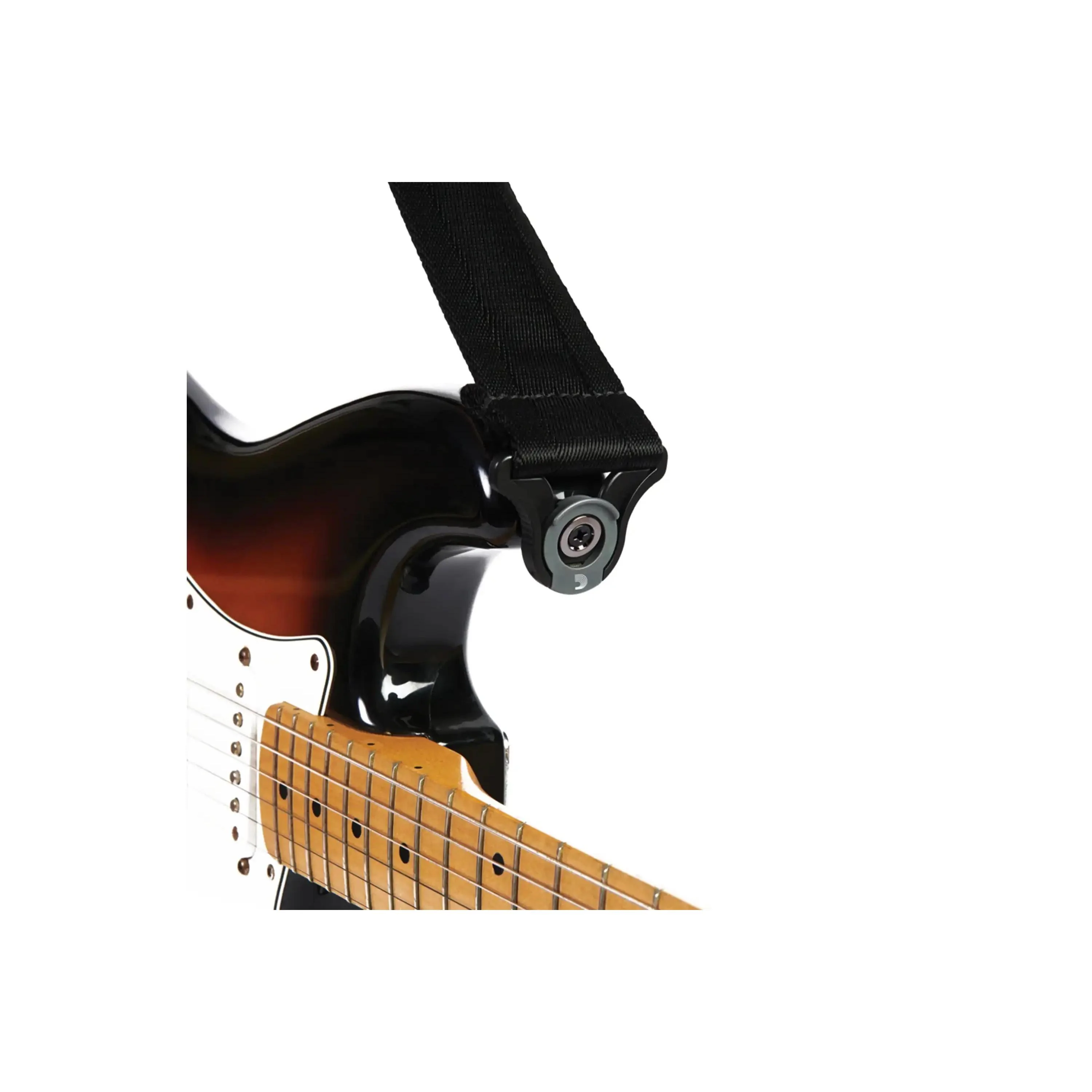 D'Addario Auto Lock Nylon Guitar Strap - Black - Image 5