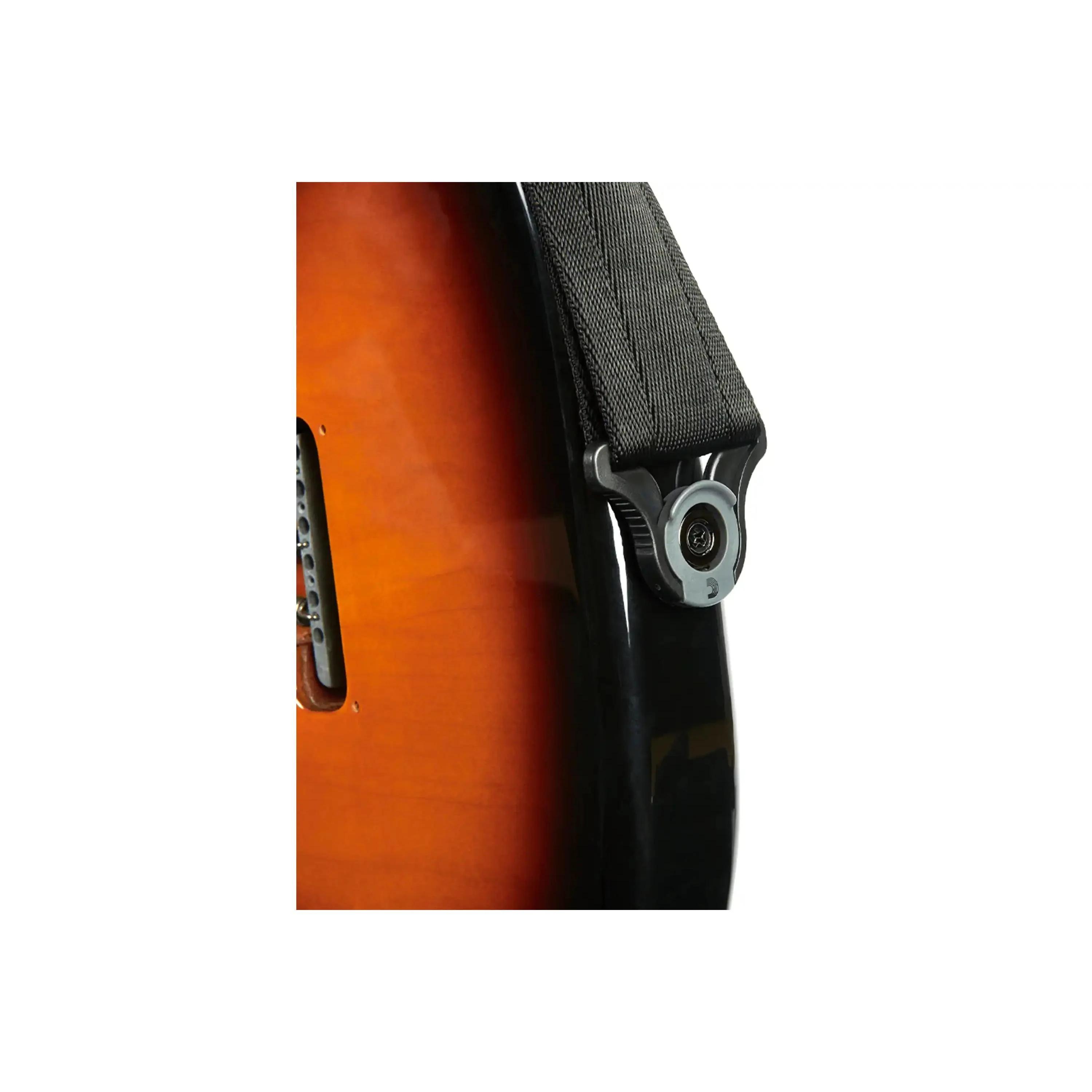 D'Addario Auto Lock Nylon Guitar Strap - Black - Image 6