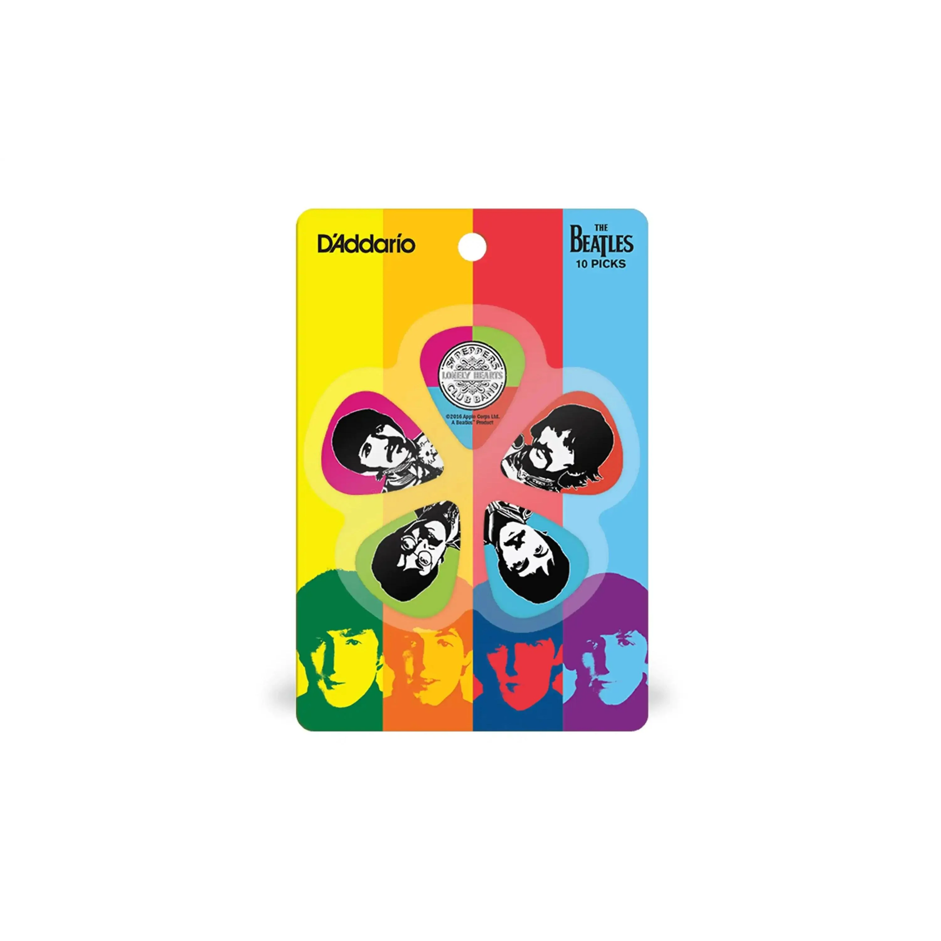 D'Addario Beatles Sgt. Pepper's Lonely Hearts Club Band 50th Anniversary Picks Medium .70mm - 10 Pack