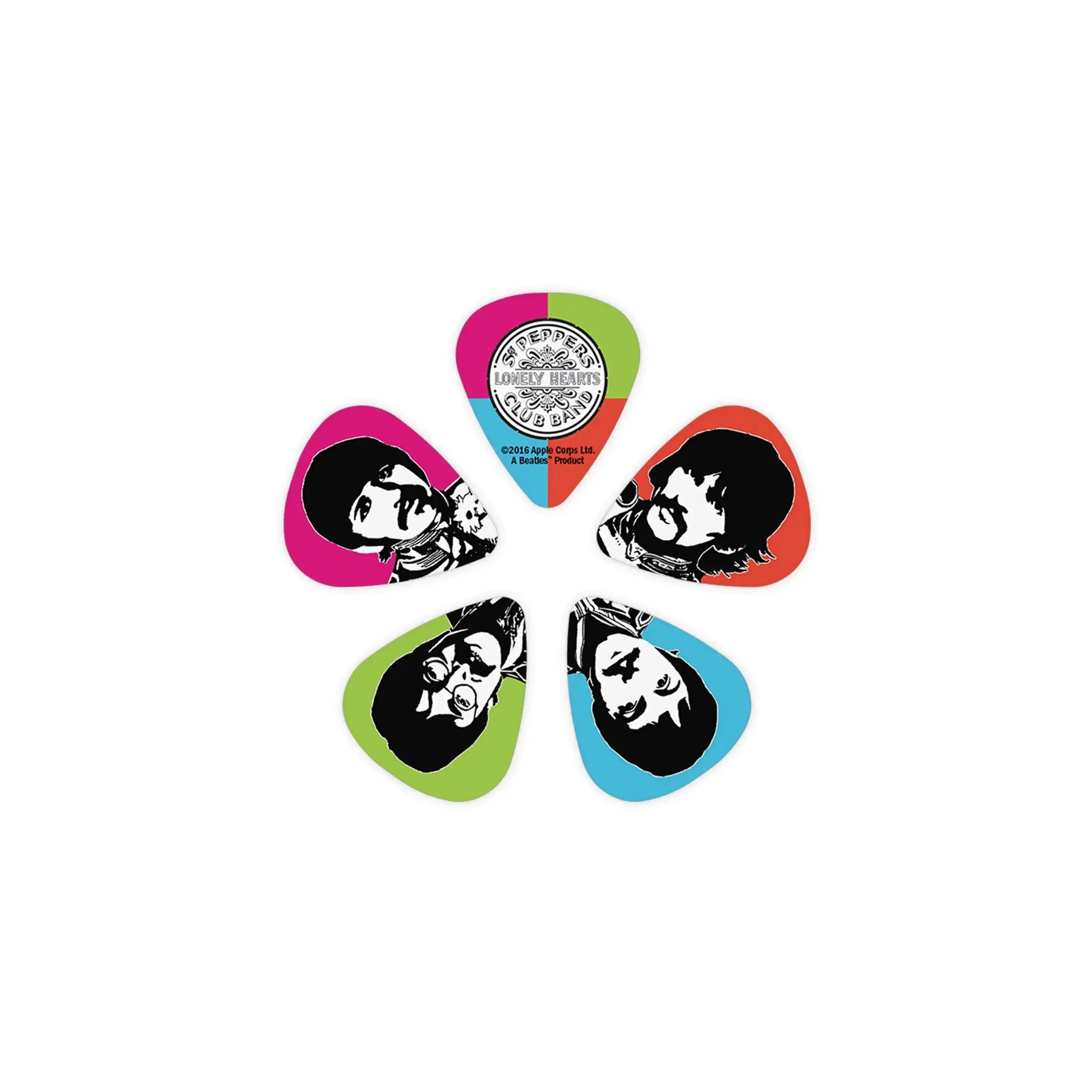 D'Addario Beatles Sgt. Pepper's Lonely Hearts Club Band 50th Anniversary Picks Medium .70mm - 10 Pack - Image 2