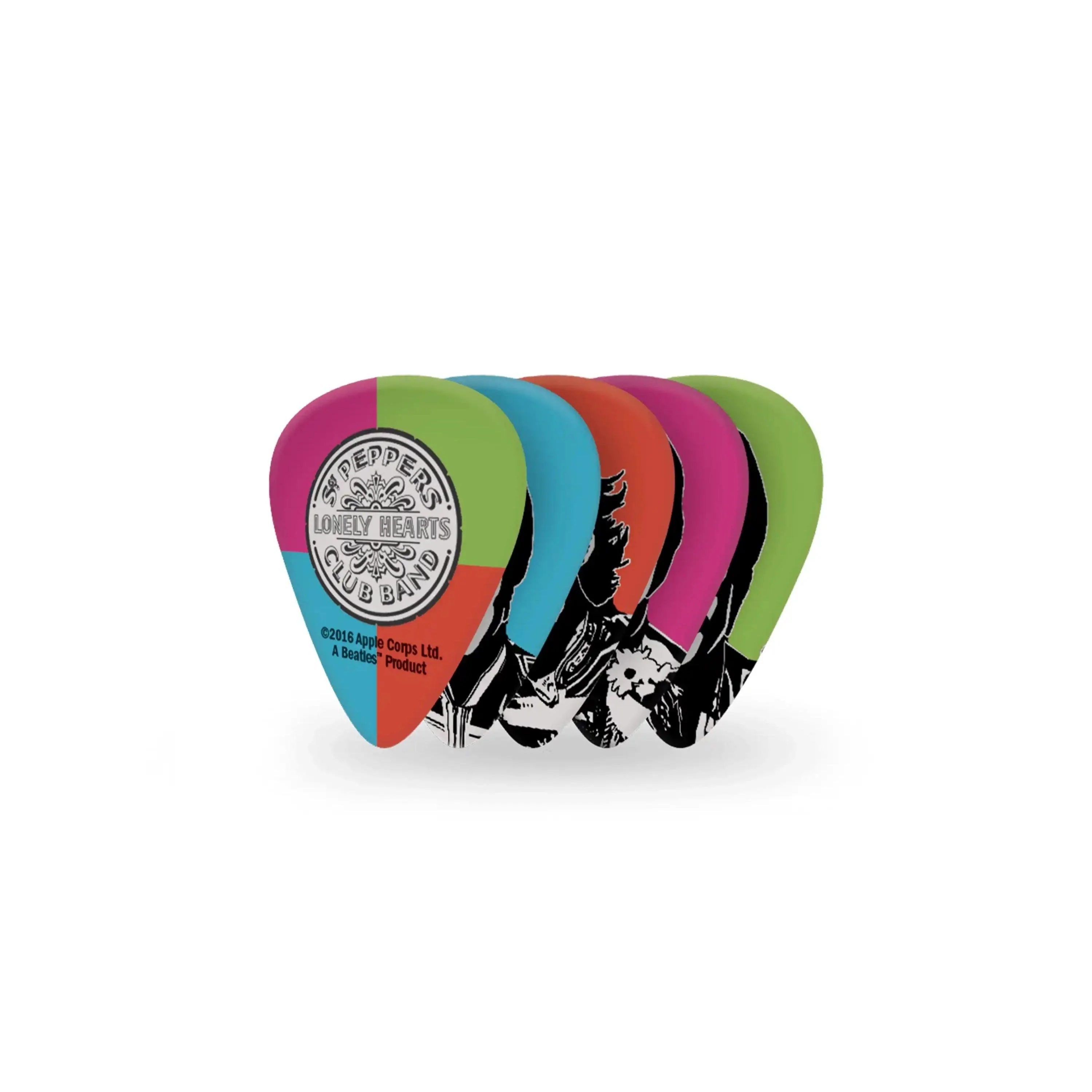 D'Addario Beatles Sgt. Pepper's Lonely Hearts Club Band 50th Anniversary Picks Medium .70mm - 10 Pack - Image 3