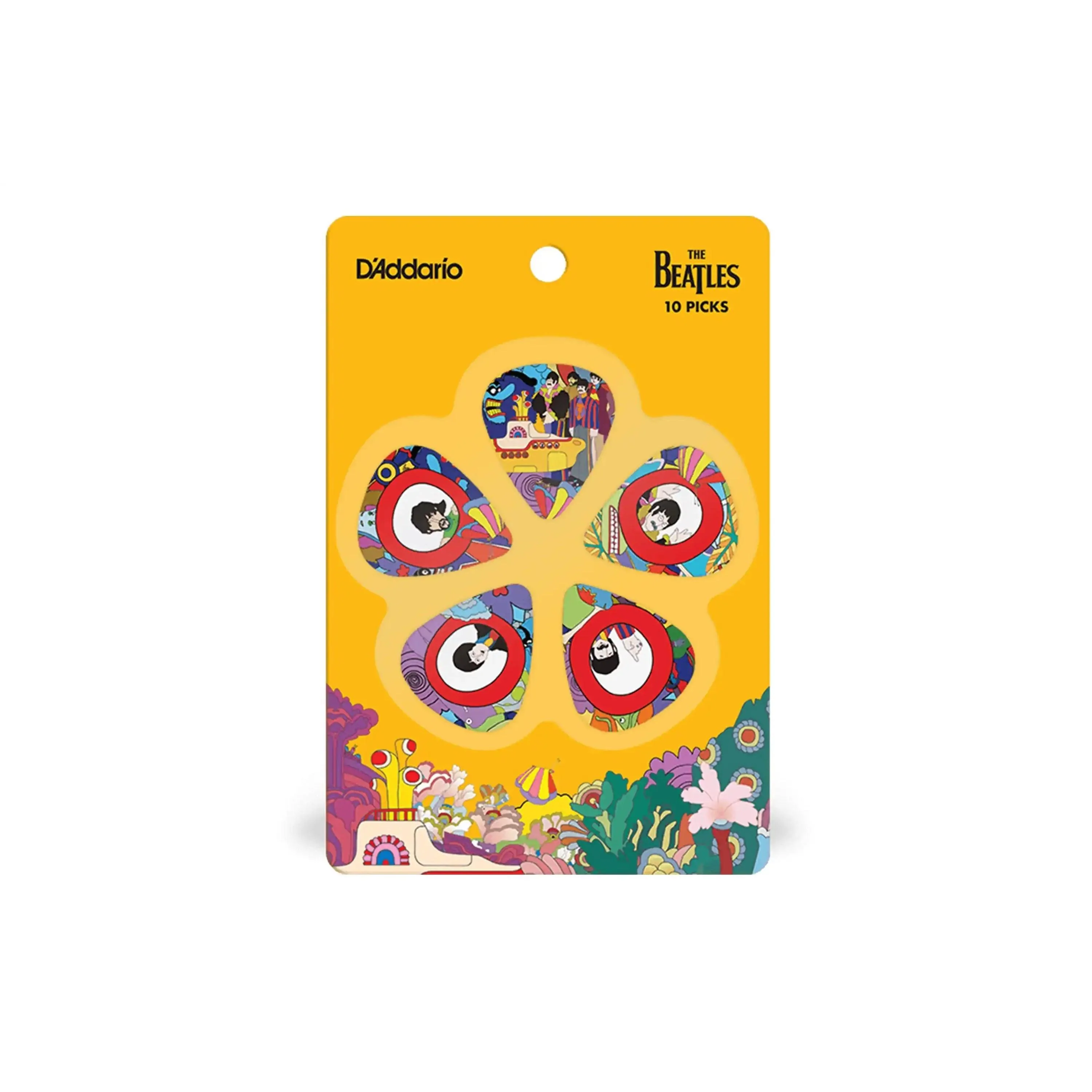 D'Addario Beatles Yellow Submarine .70mm Guitar Picks - 10 Pack