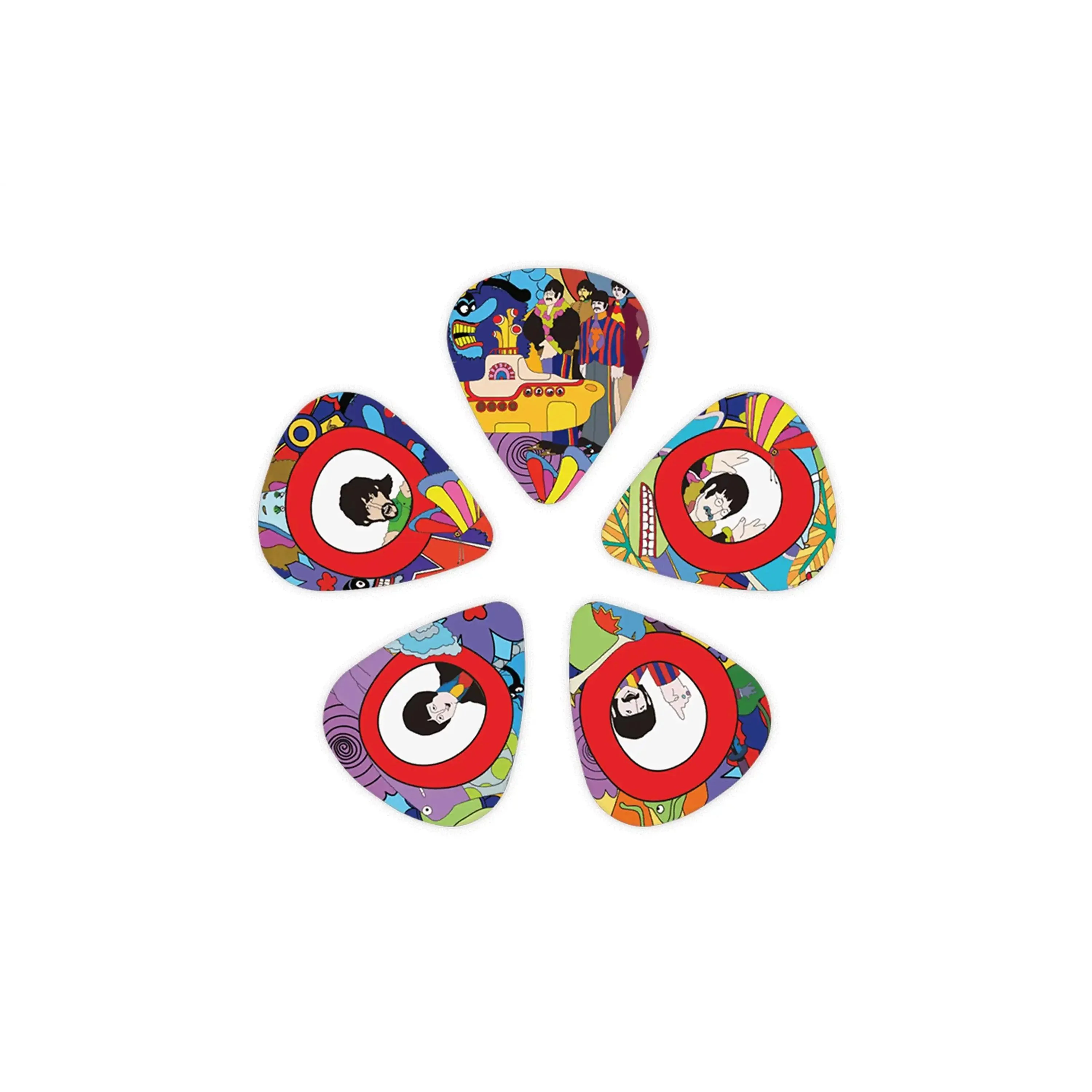 D'Addario Beatles Yellow Submarine Picks Heavy .85mm - 10 Pack - Image 2