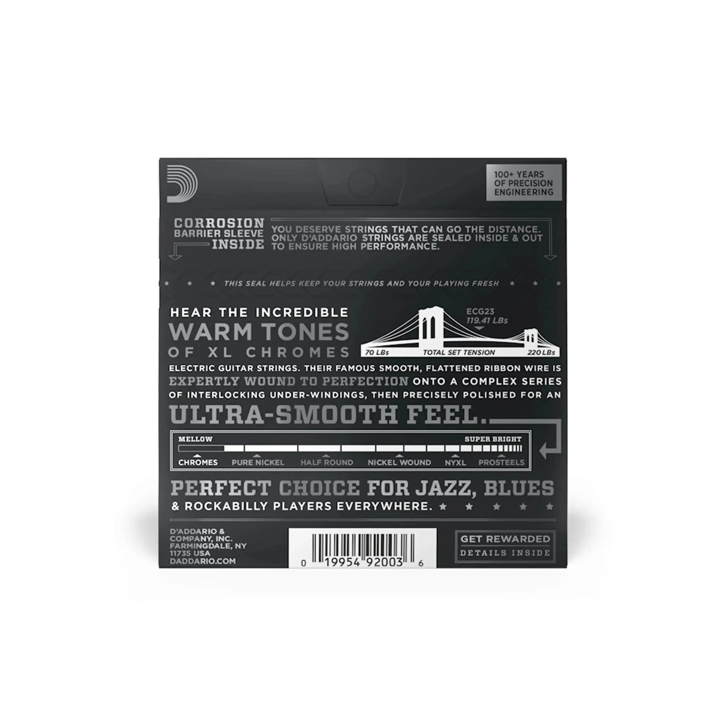 D'Addario ECG23 XL Chromes Electric Strings - Extra Light .010-.048 - Image 2