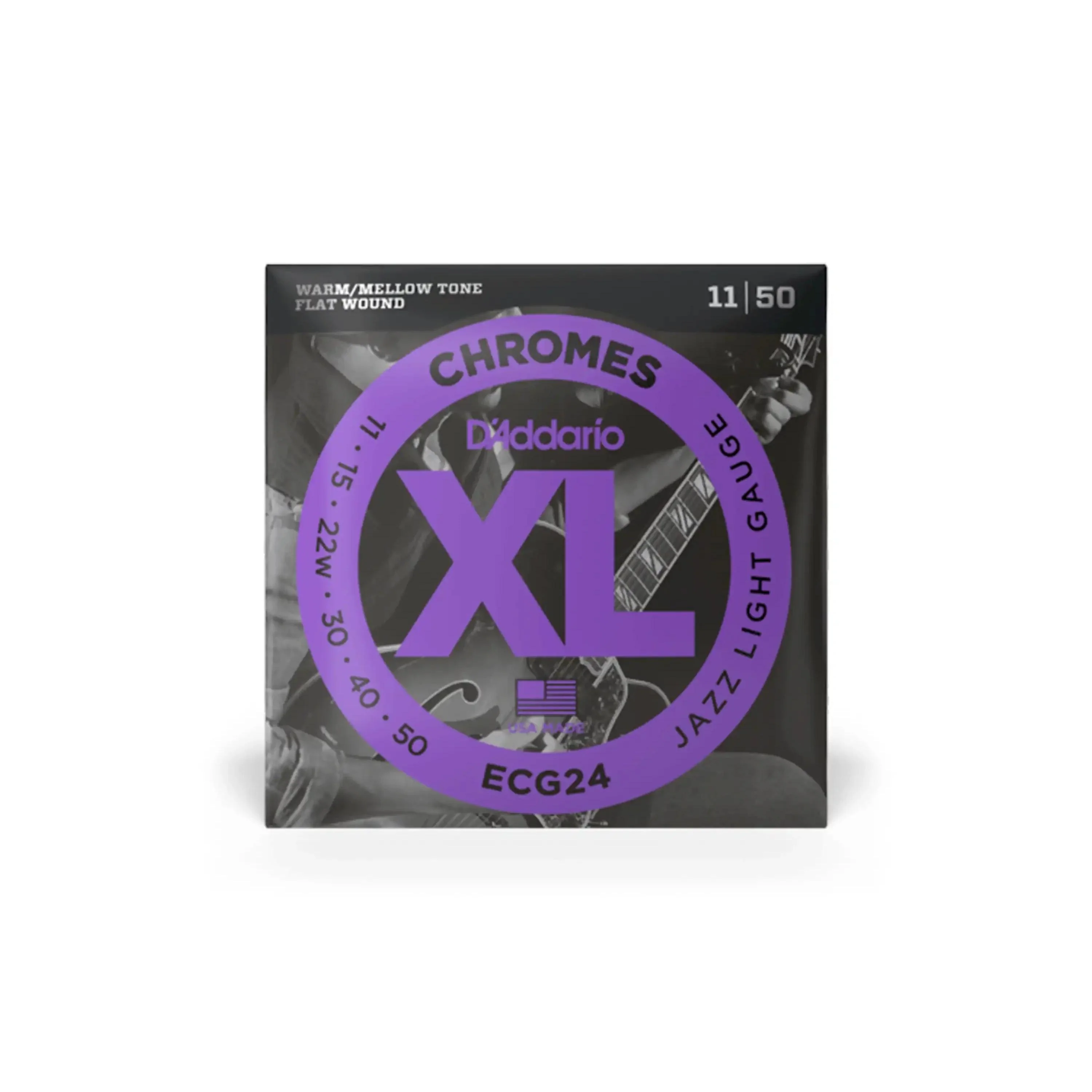 D'Addario ECG24 XL Chromes Electric Strings - Jazz Light .011-.050