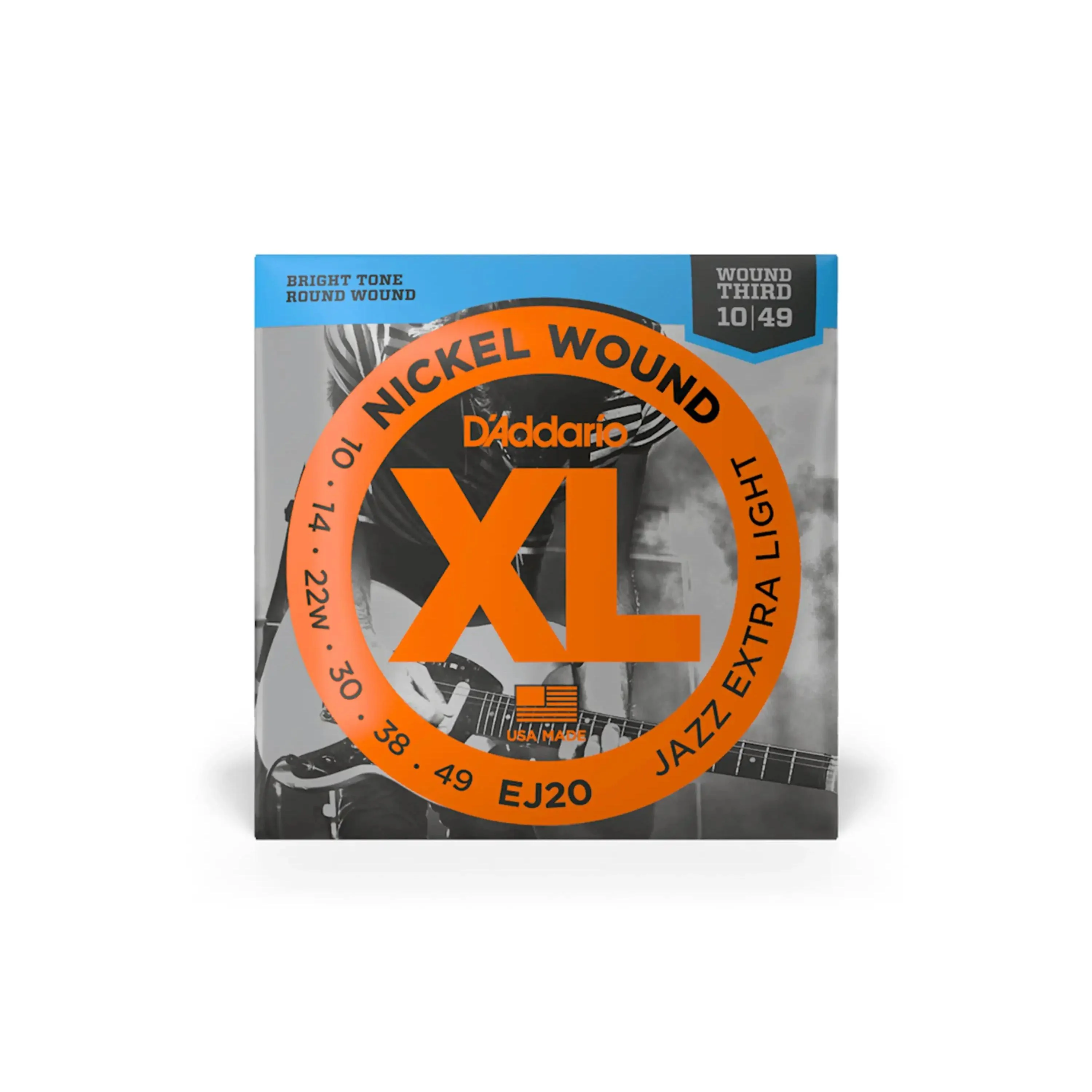 D'Addario EJ20 Jazz Electric Guitar Strings Extra Light - .010-.049
