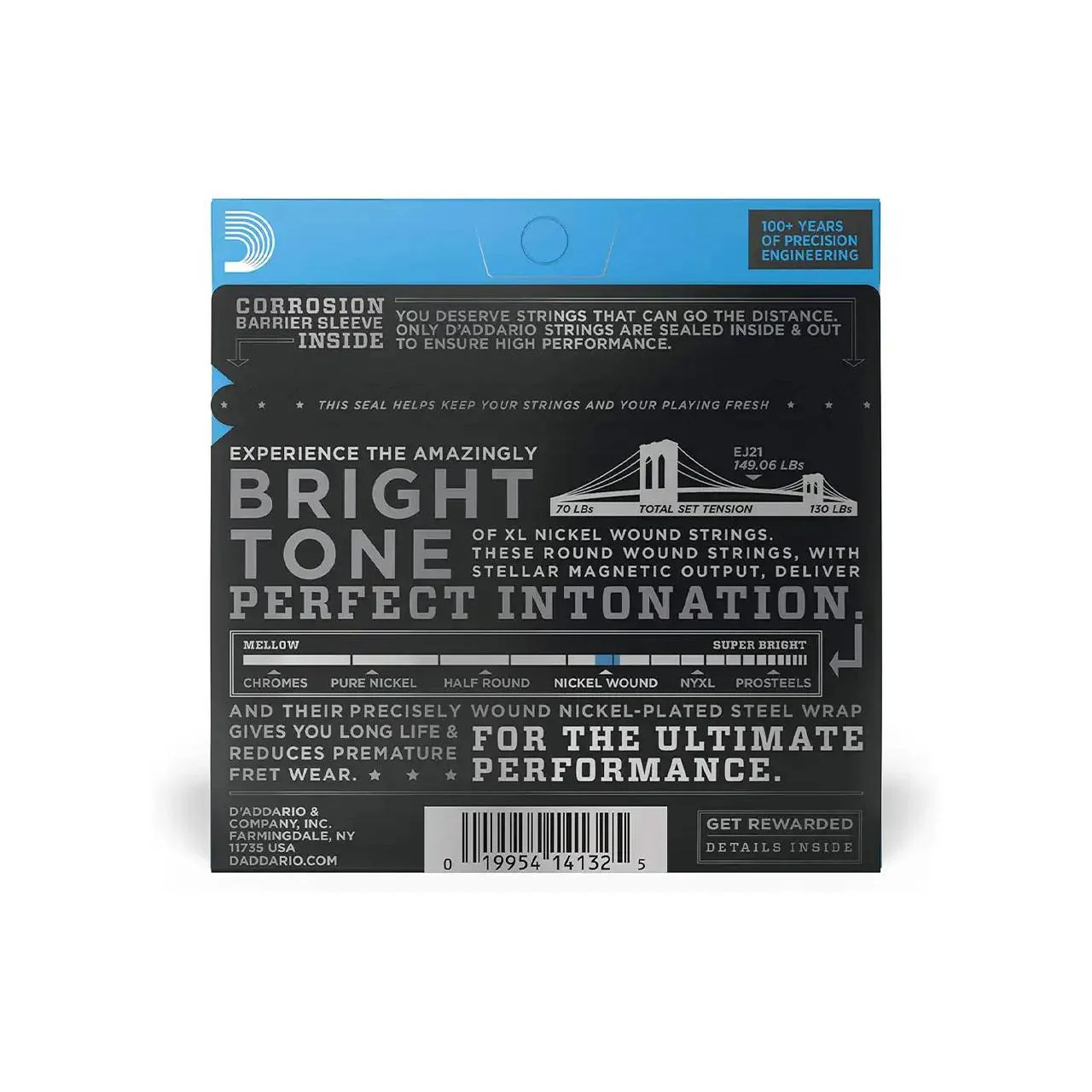 D'Addario EJ21 Nickel Wound Electric Strings - Jazz Light .012-.052 - Image 2