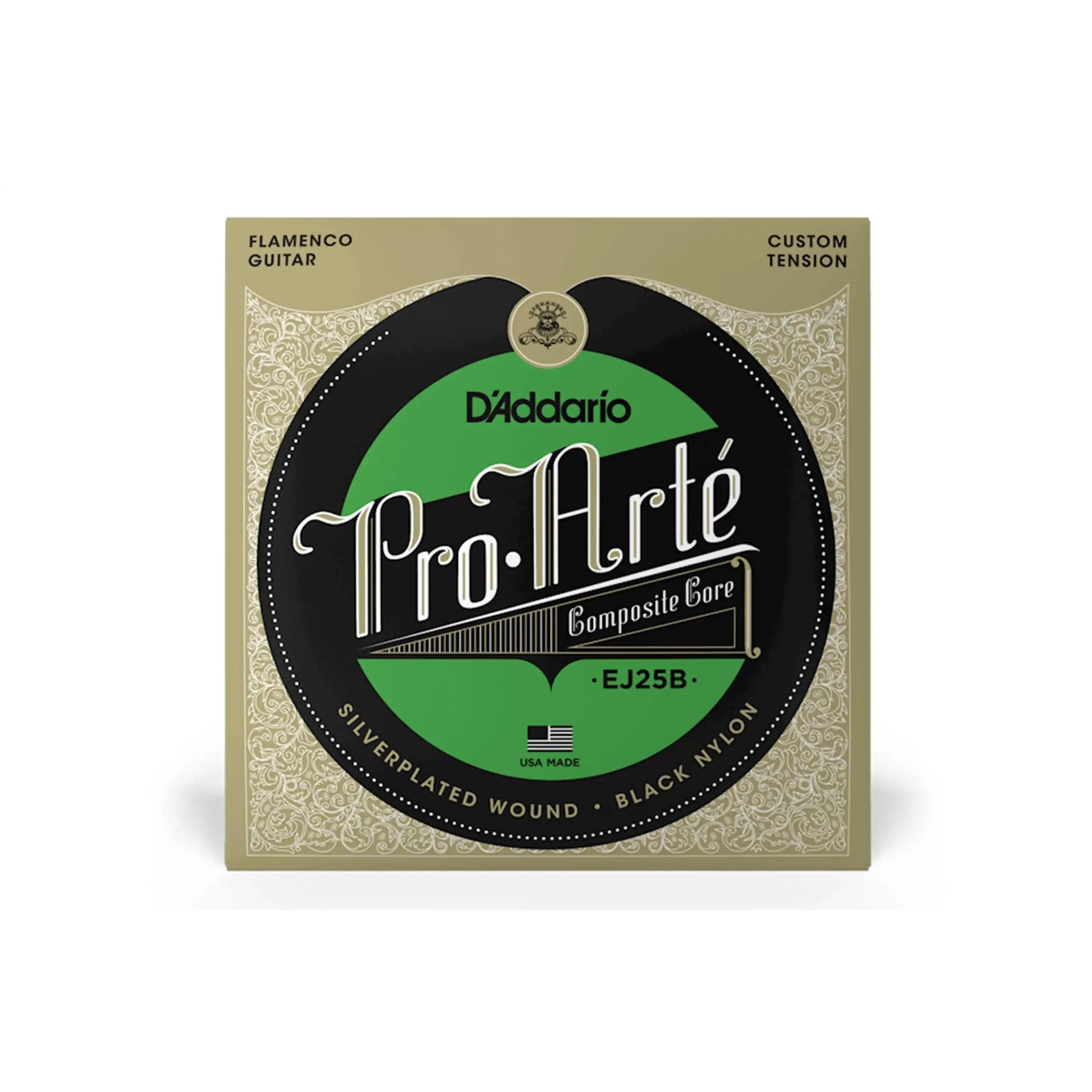 D'Addario EJ25B Pro-Arté Black Nylon Composite Flamenco Guitar Strings