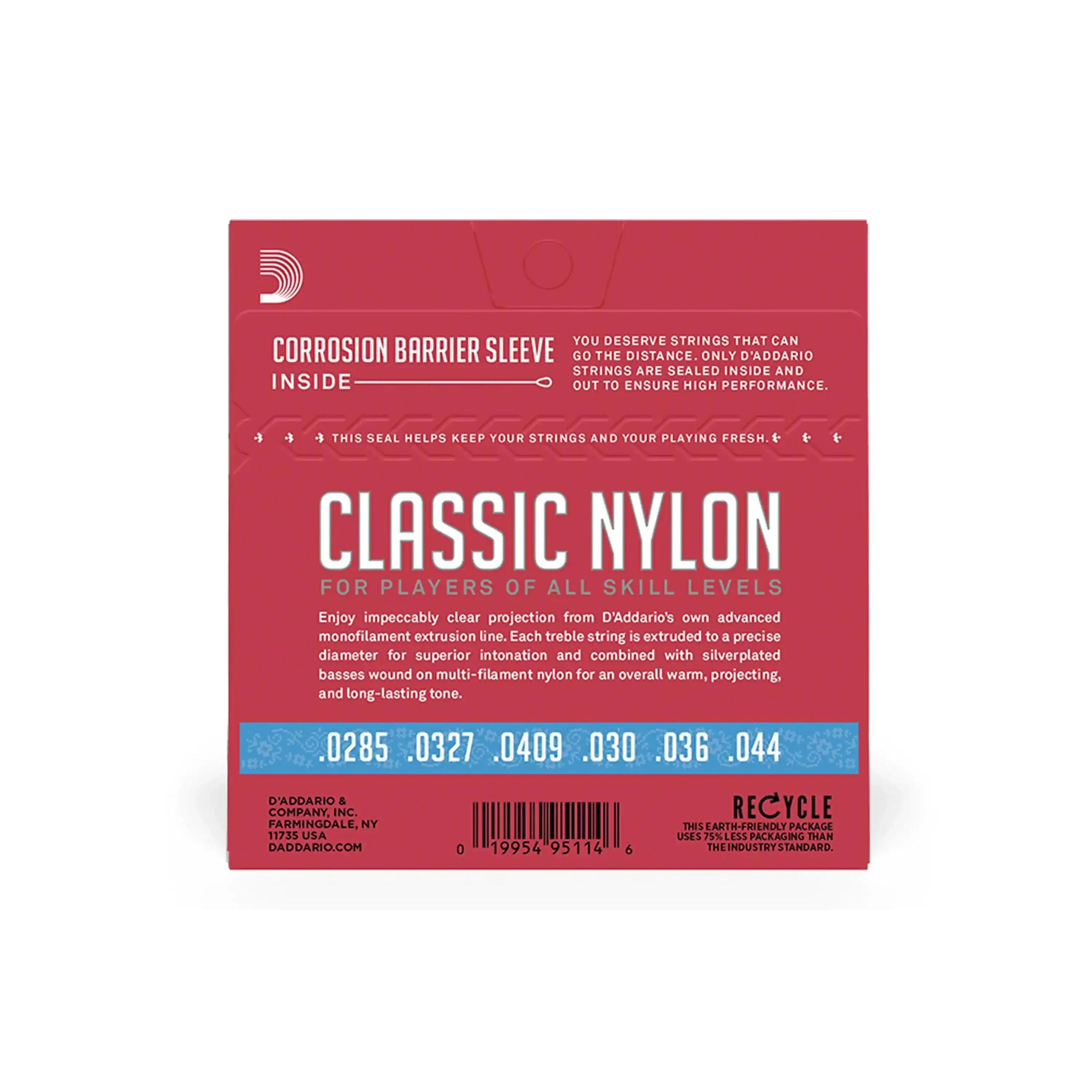 D'Addario EJ27H Student Nylon Hard Tension Classical Guitar Strings - Image 2