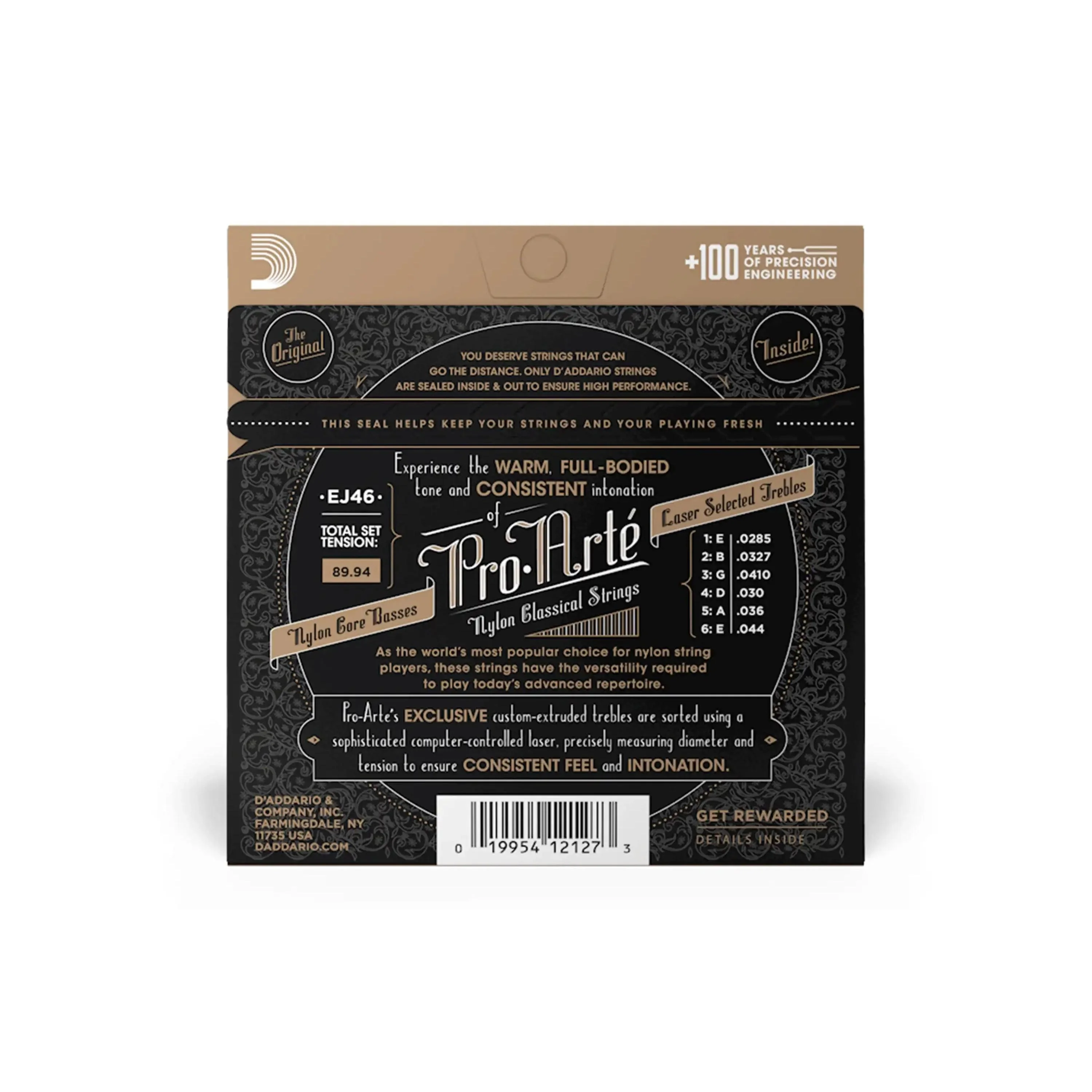 D'Addario EJ46 Pro-Arte Classical Guitar Strings - Hard Tension - Image 2