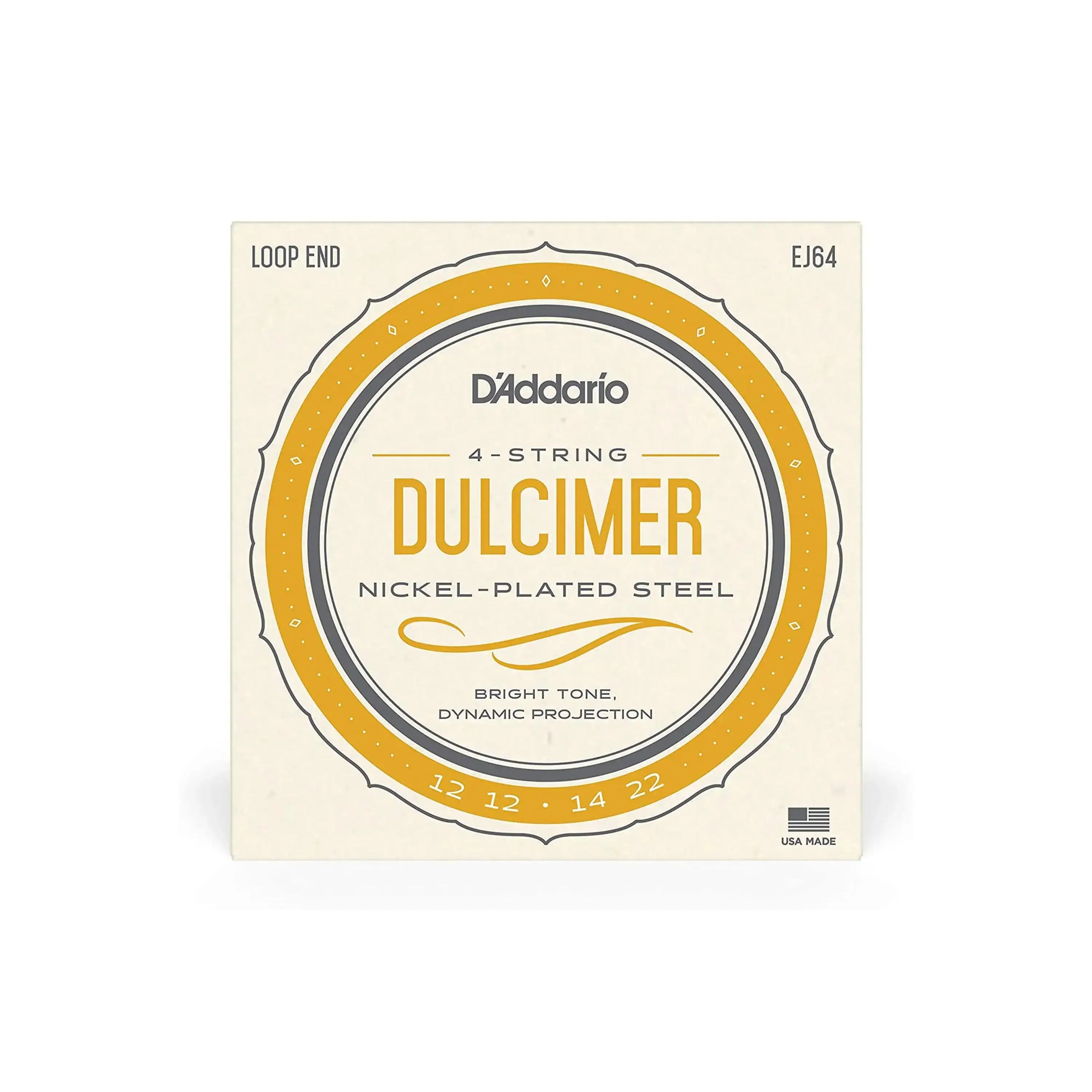 D'Addario EJ64 Nickel 4-String Dulcimer Strings