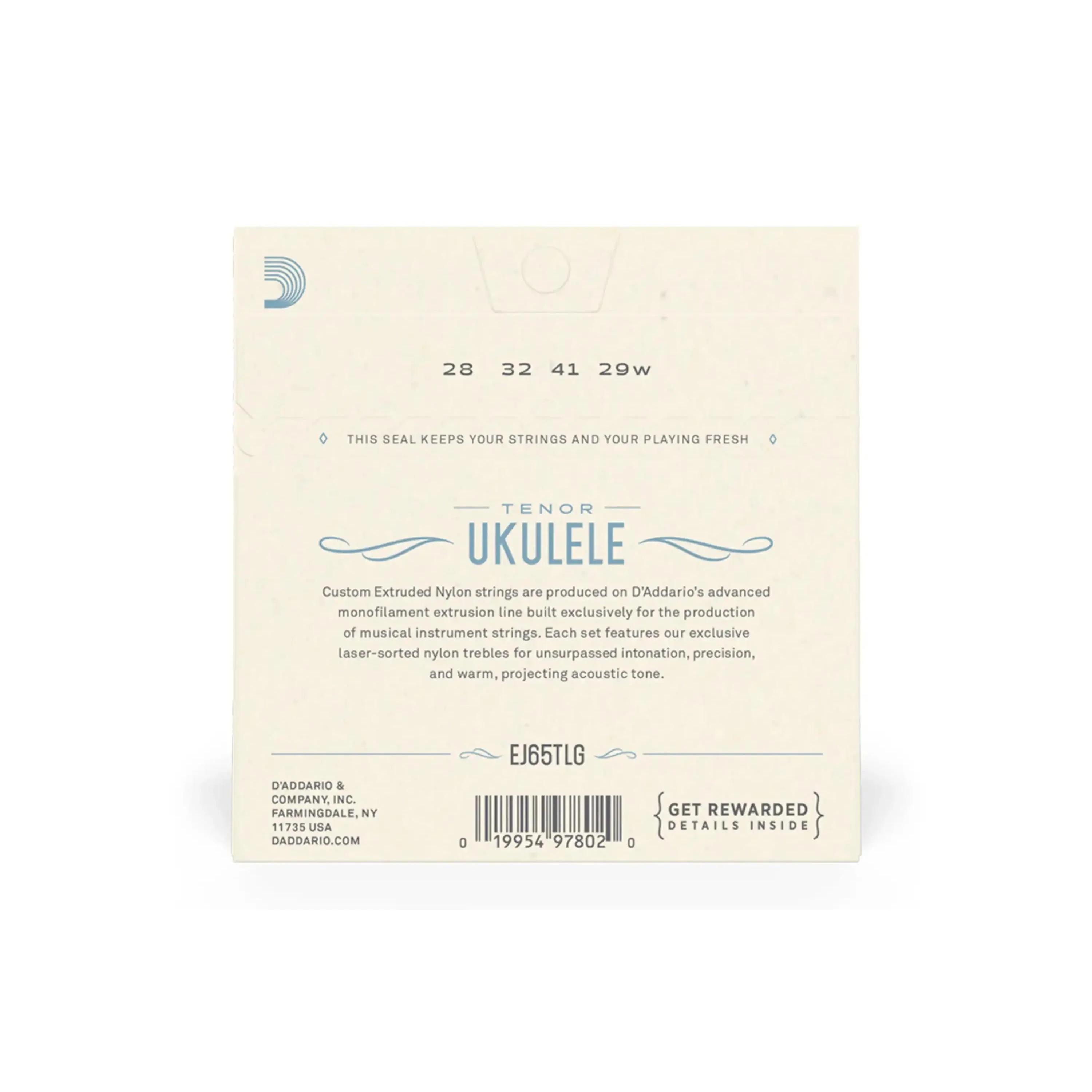 D'Addario EJ65TLG Pro-Arté Custom Extruded Nylon Tenor Ukulele Strings - Unwound Low G - Image 2