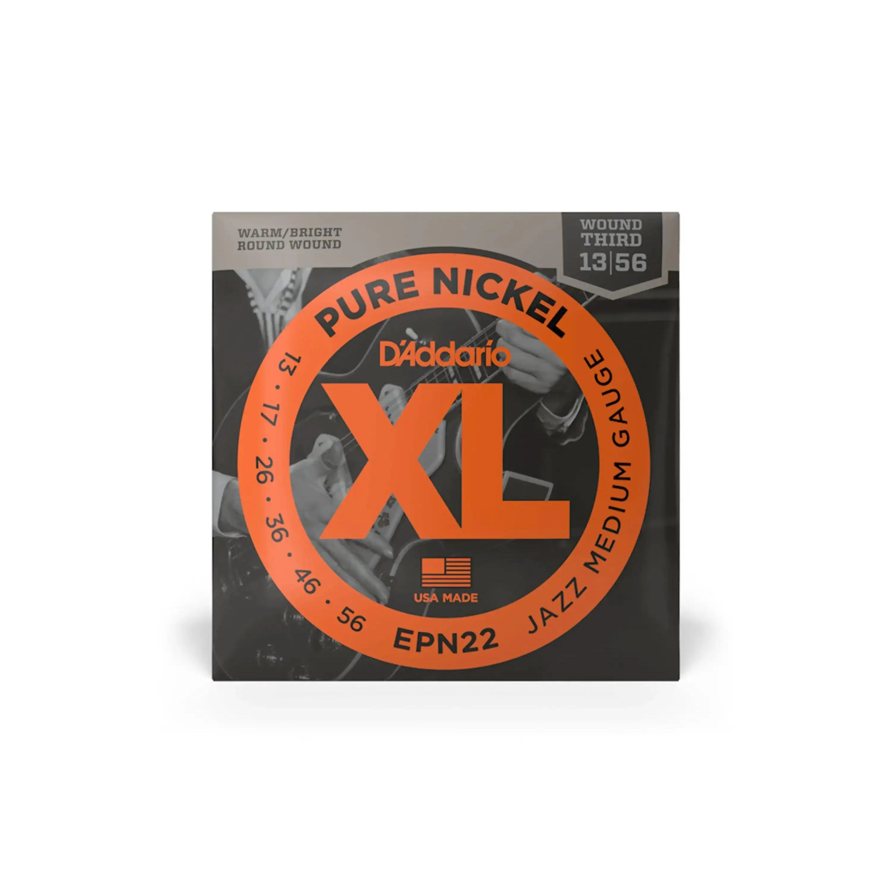 D'Addario EPN22 Jazz Electric Guitar Strings Medium - .013-.056