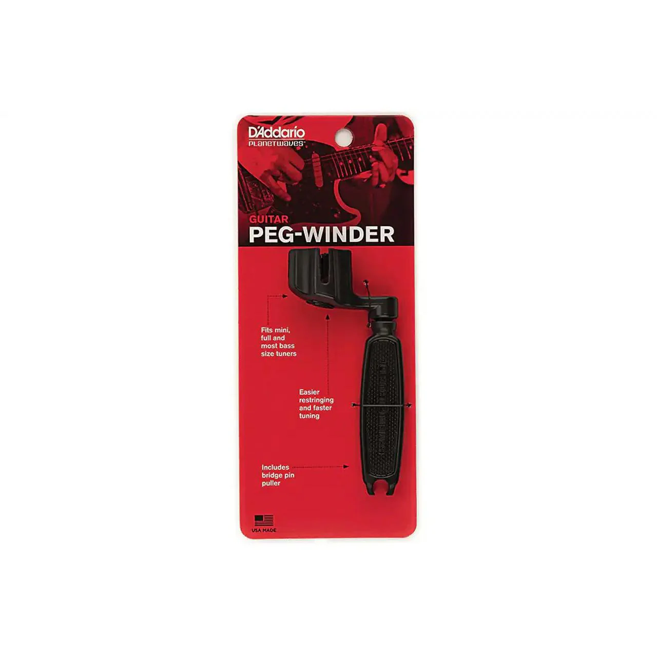 D'Addario Ergonomic Instrument Peg Winder