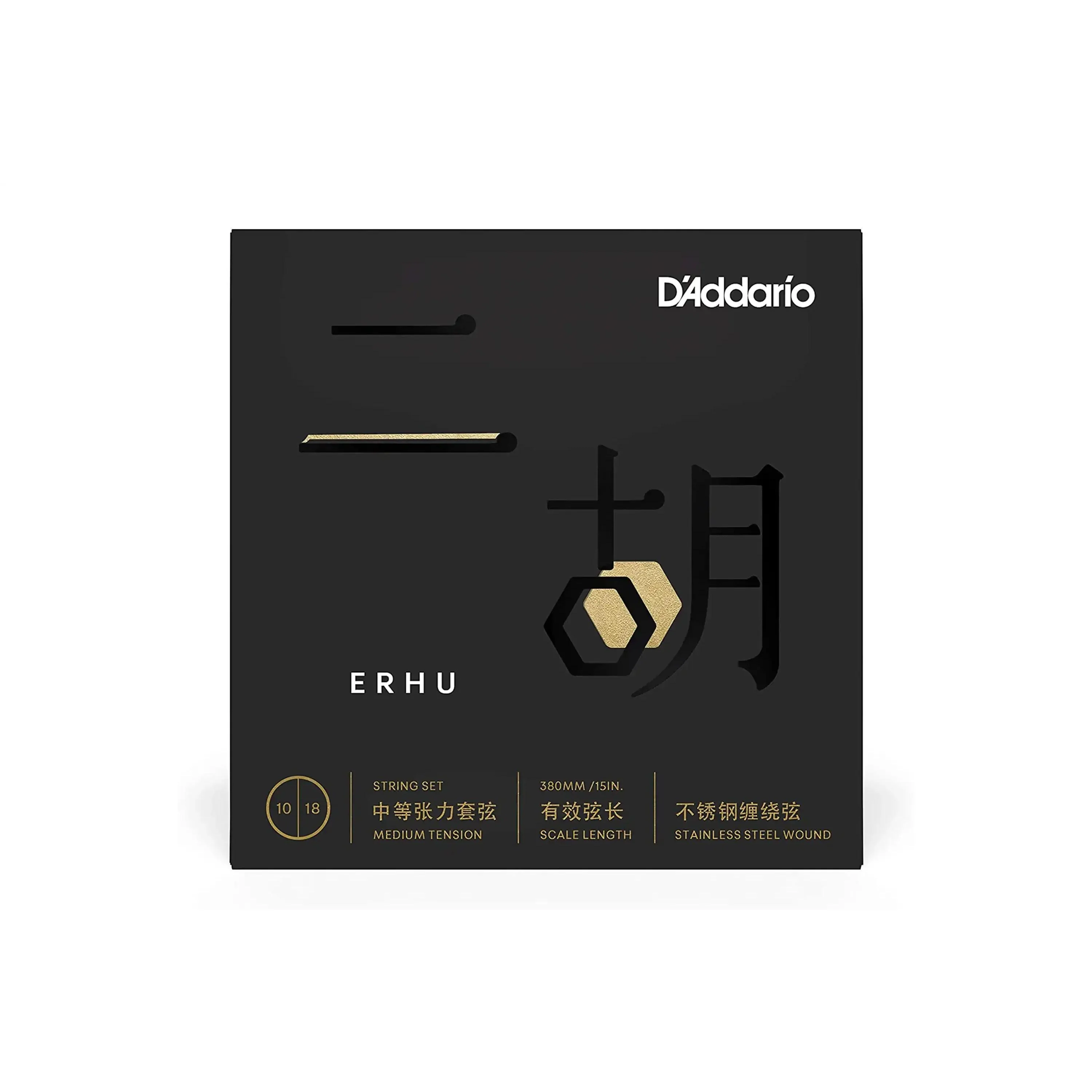 D'Addario ERHU01 Stainless Steel Ehru Strings - Medium .010-.018