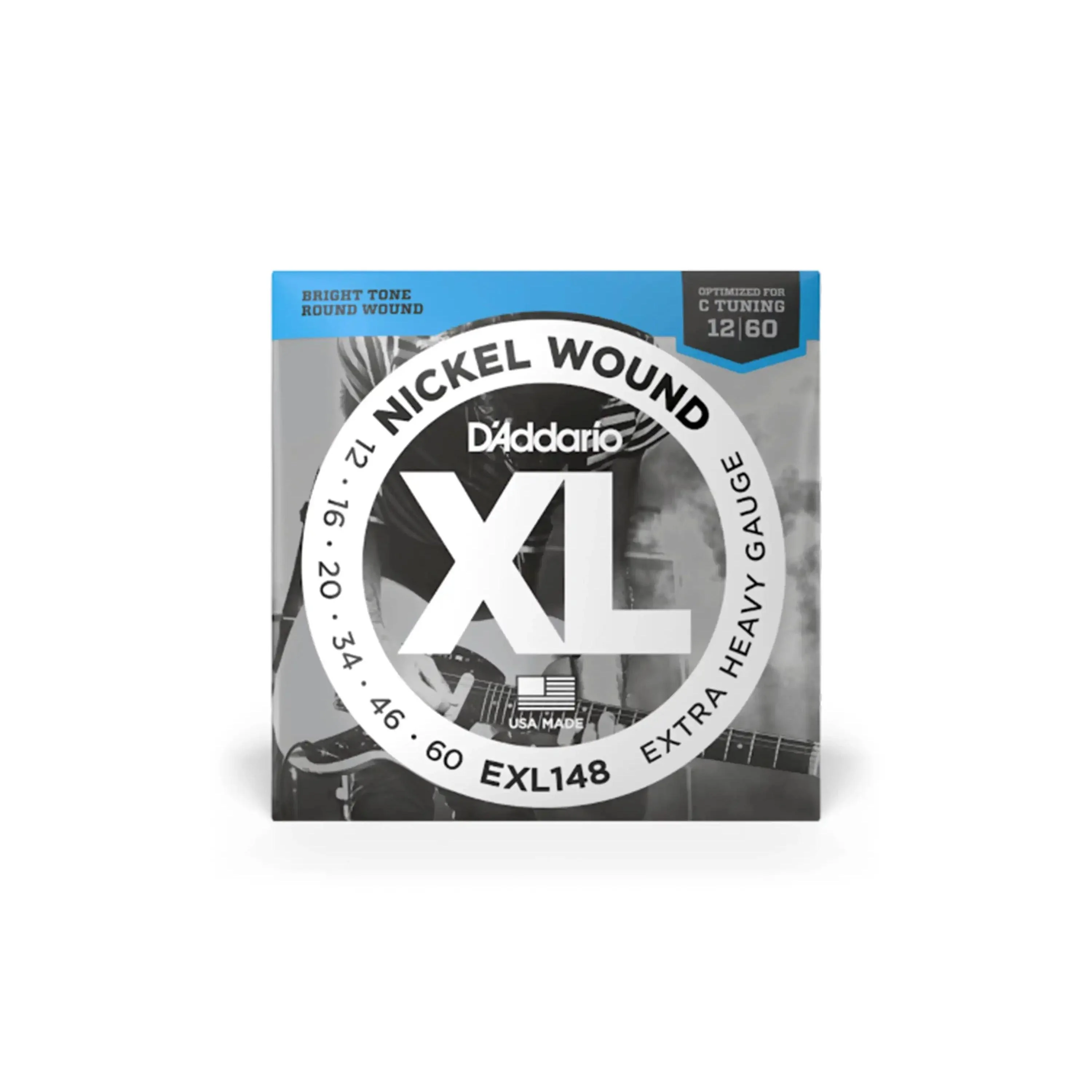D'Addario EXL148 Nickel Wound Electric Strings - Extra Heavy .012-.060
