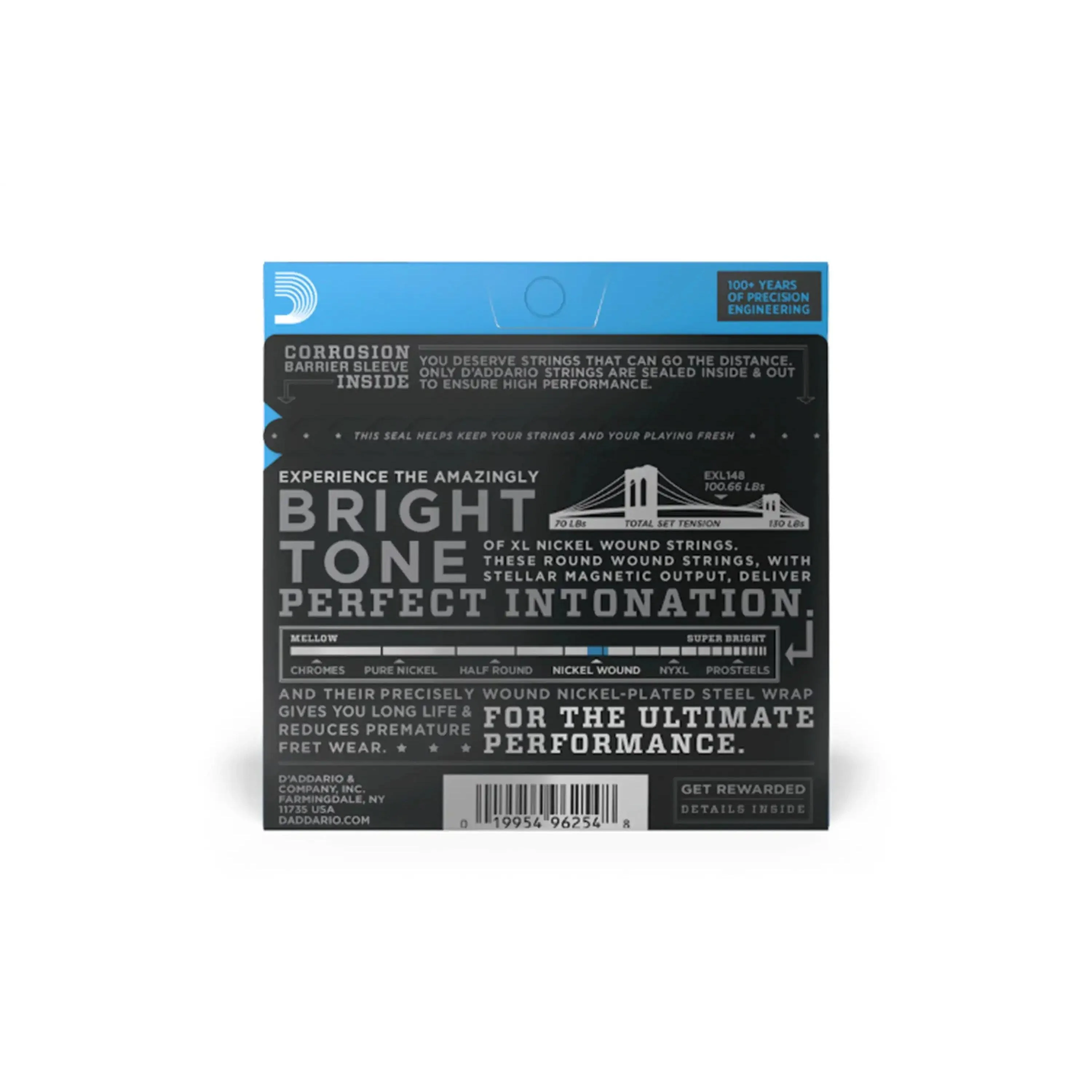 D'Addario EXL148 Nickel Wound Electric Strings - Extra Heavy .012-.060 - Image 2