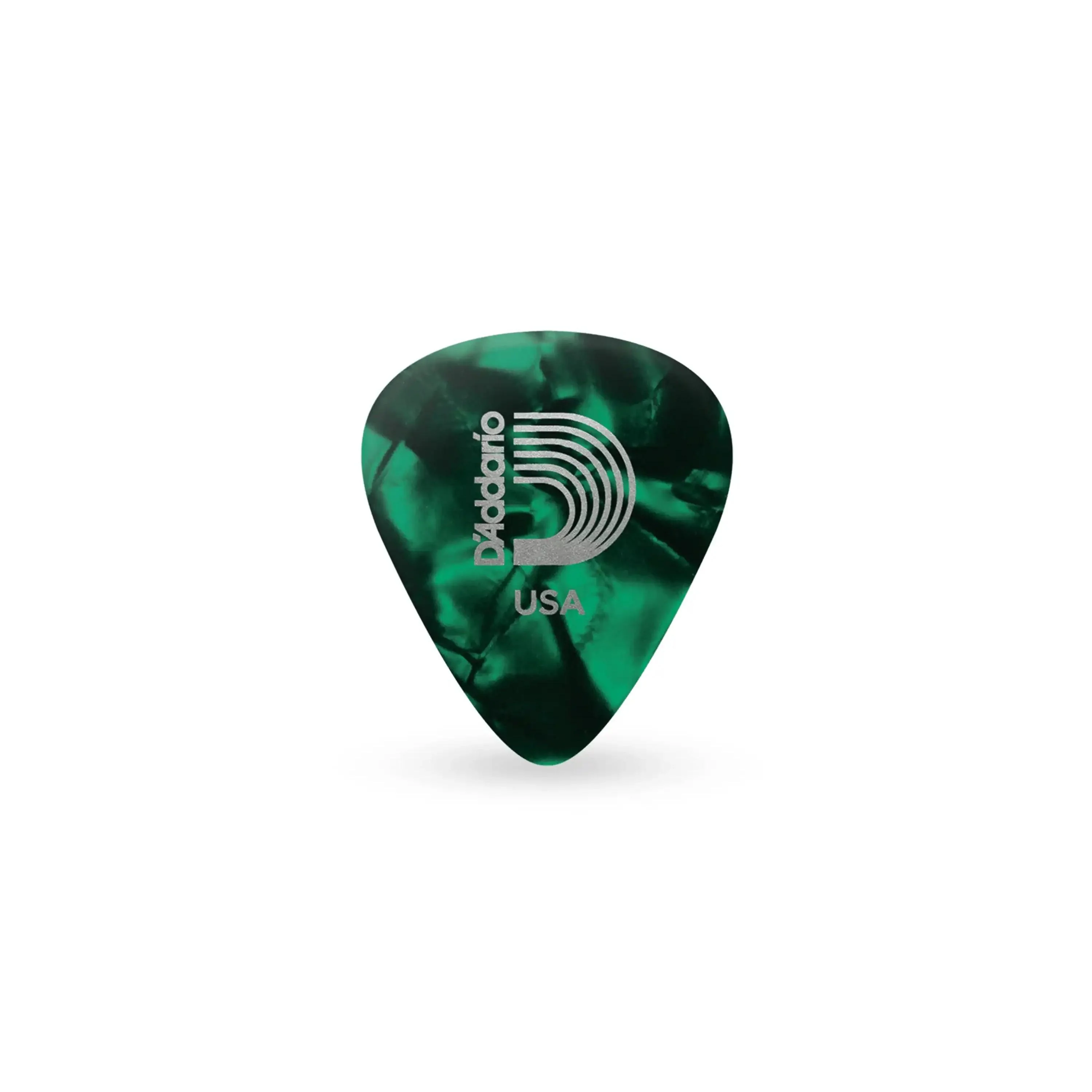 D'Addario Heavy Green Pearl Celluloid 1.0mm Guitar Picks - 10 Pack