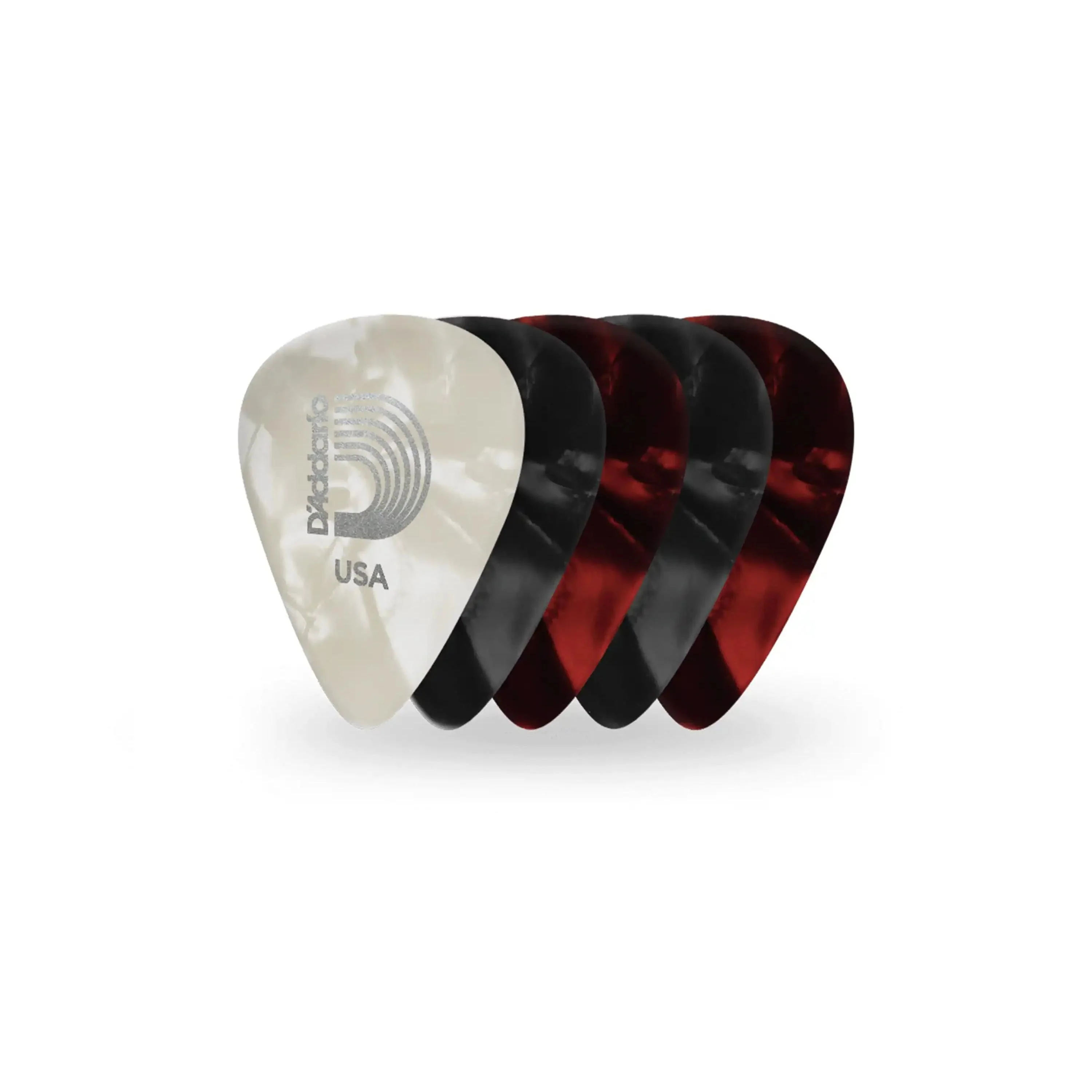 D'Addario Heavy Pearl Celluloid Assorted Picks - 25 Pack - Image 2