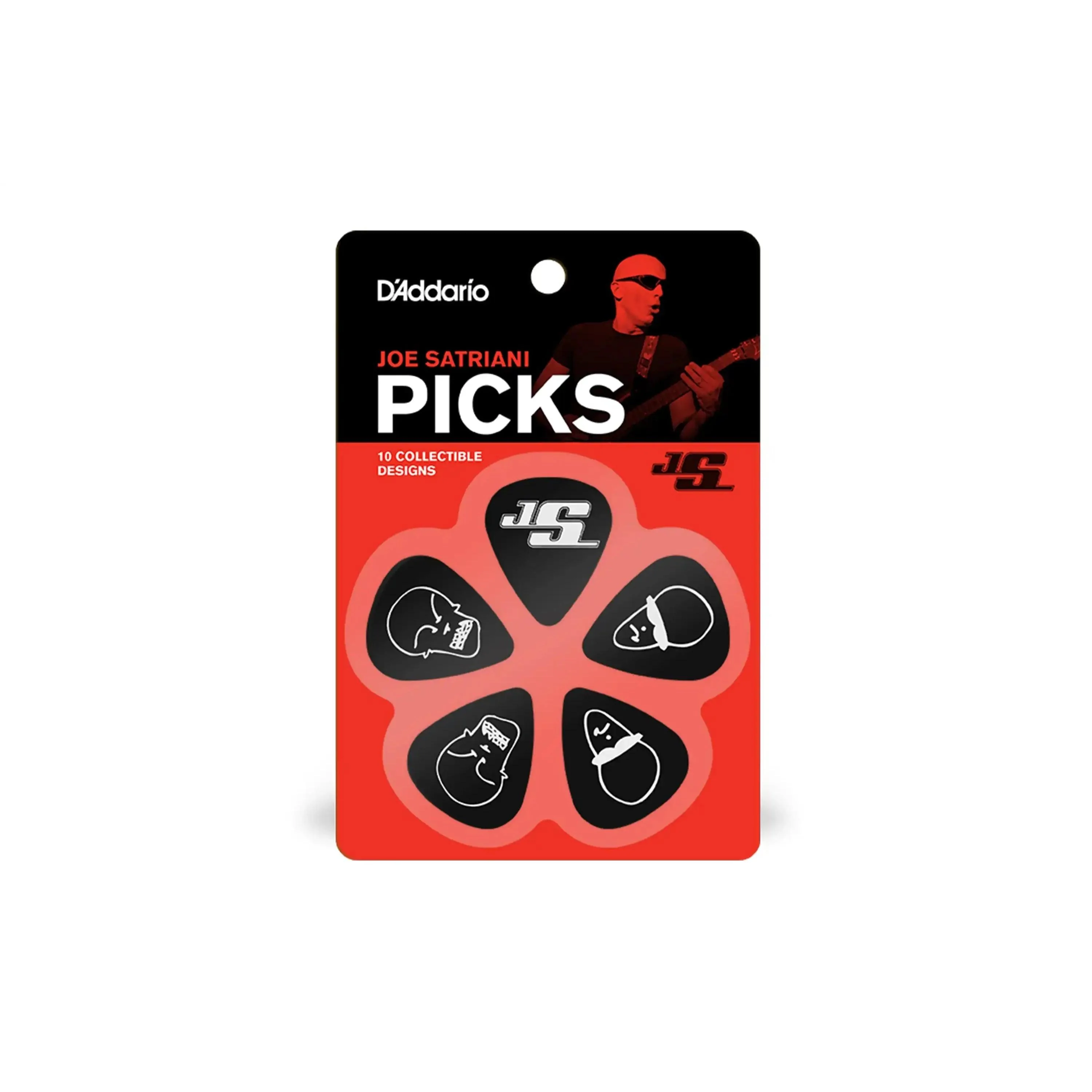 D'Addario Joe Satriani Black Signature .70mm Guitar Picks - 10 Pack